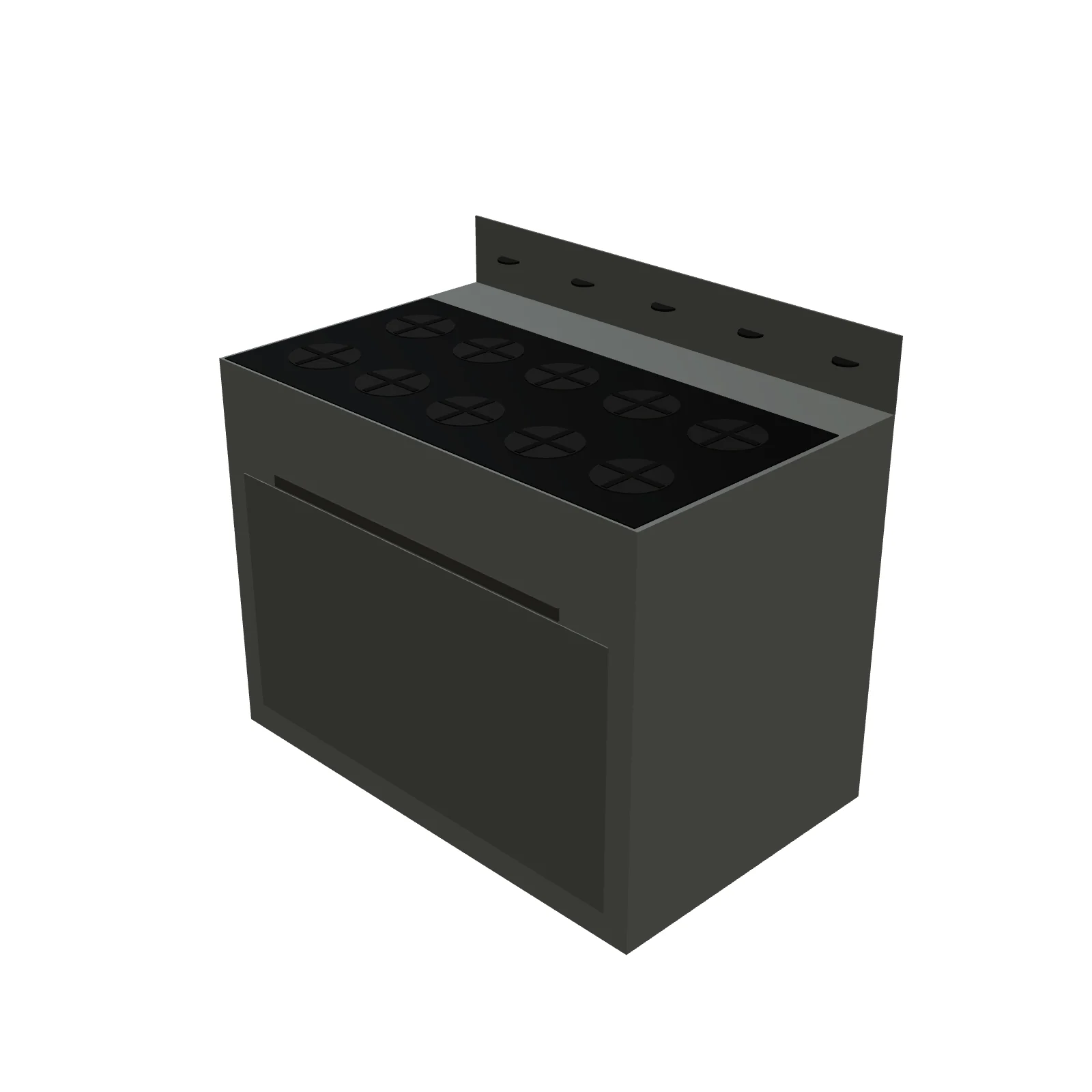 Industrial Gas Range 48" — 3D preview