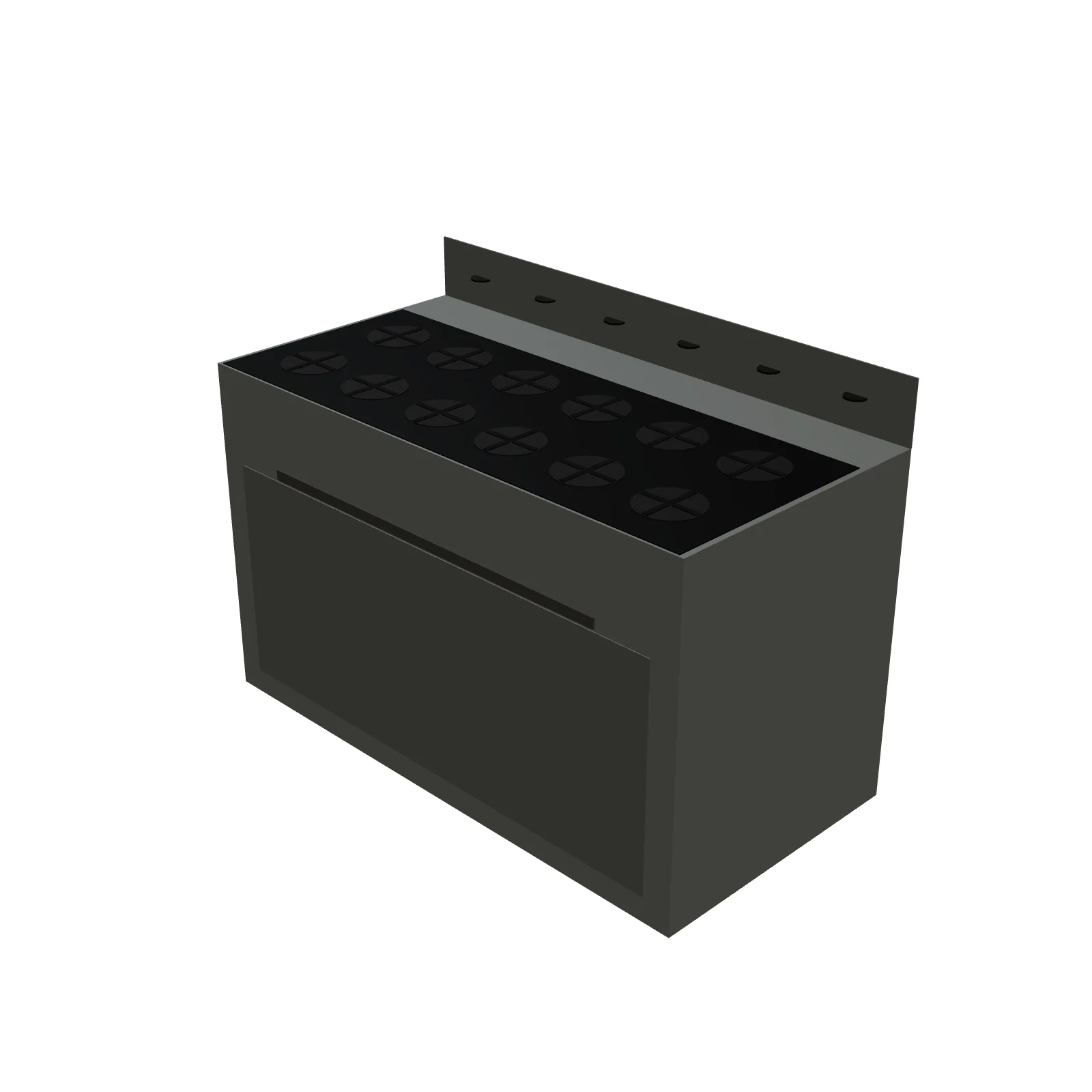 Industrial Gas Range 60" — 3D preview