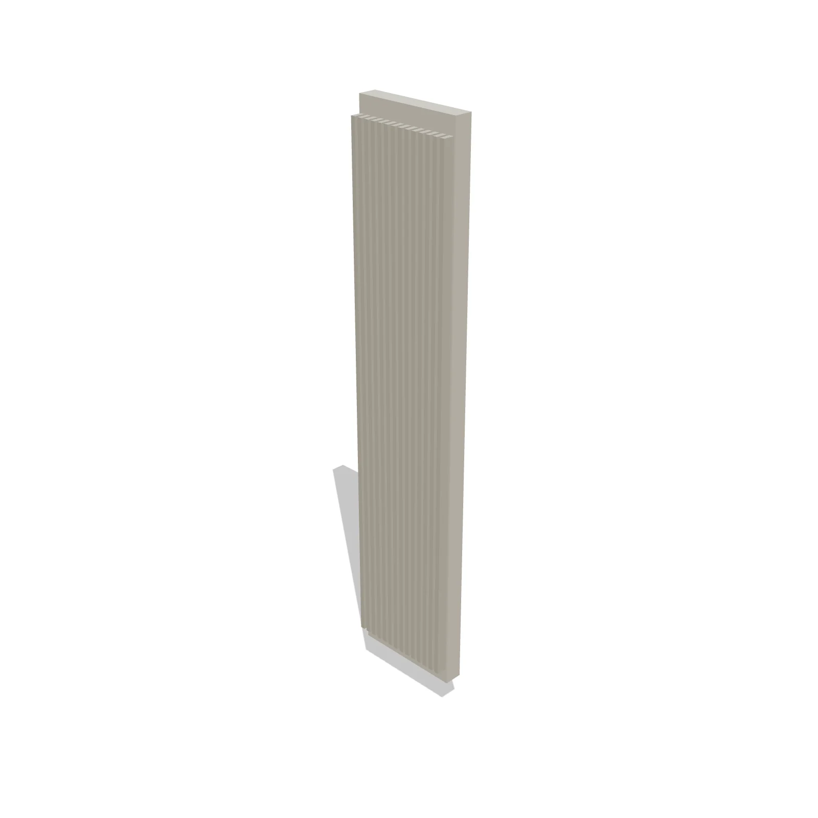 Tall Vertical Radiator — 3D preview