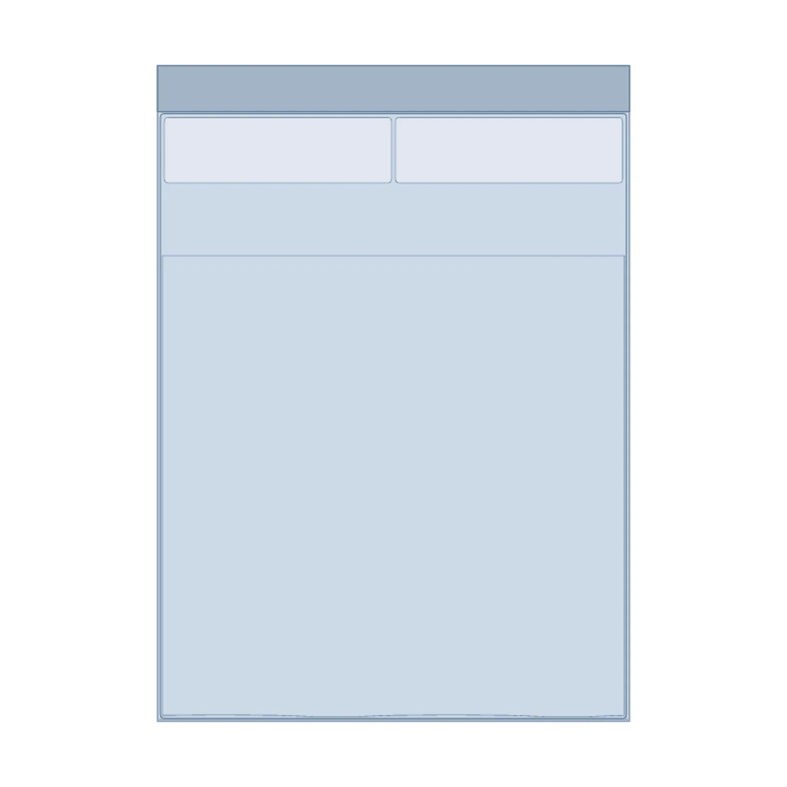 Full/Double Bed — 2D floor-plan symbol