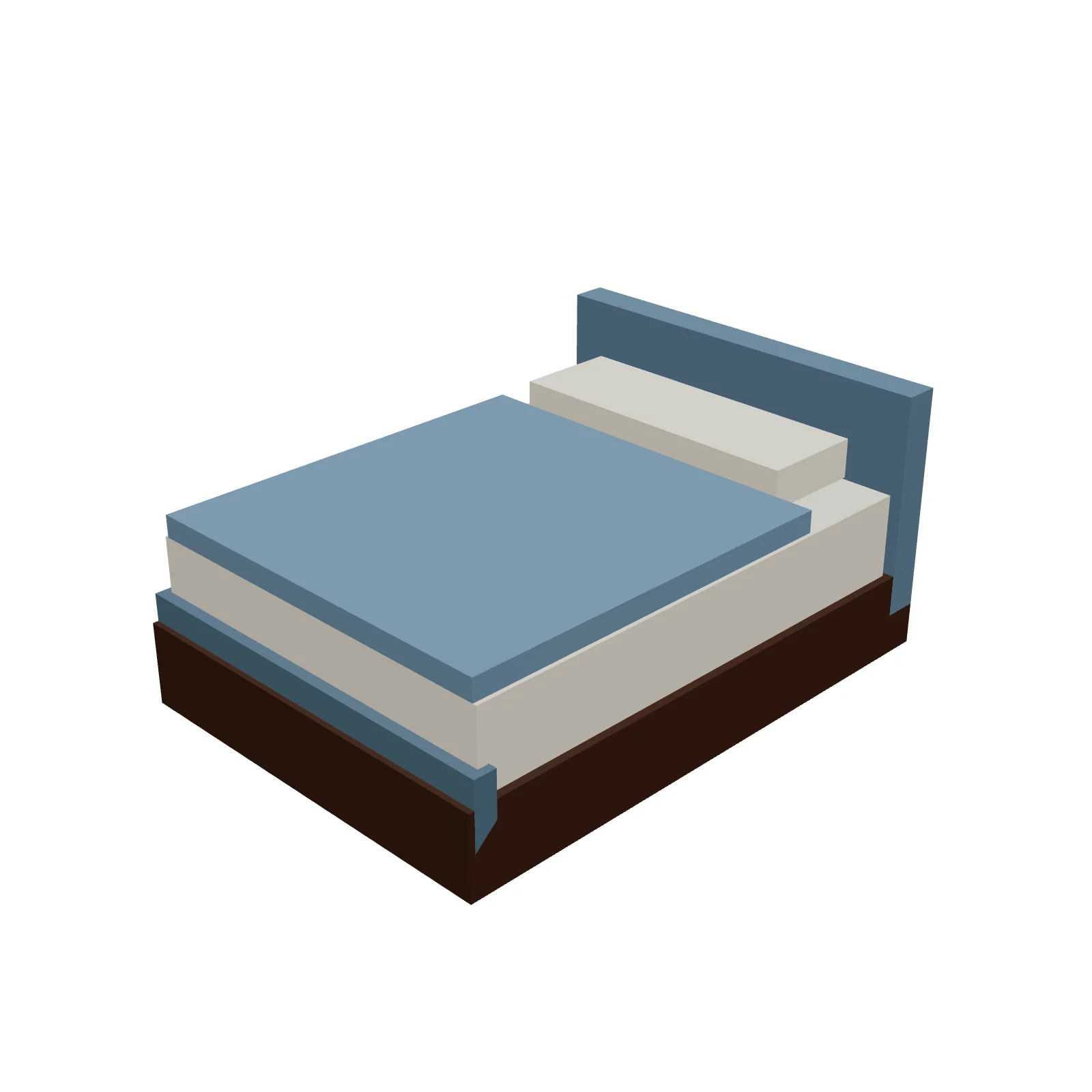 Full/Double Bed — 3D preview