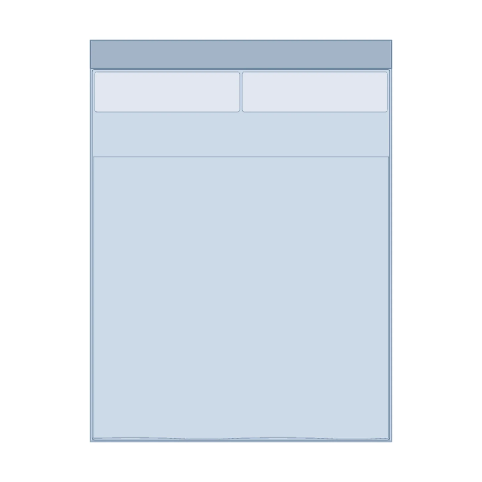 Queen Bed — 2D floor-plan symbol