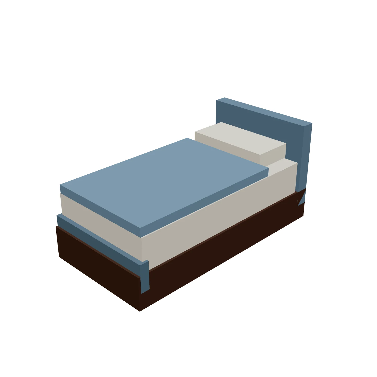 Twin Bed — 3D preview