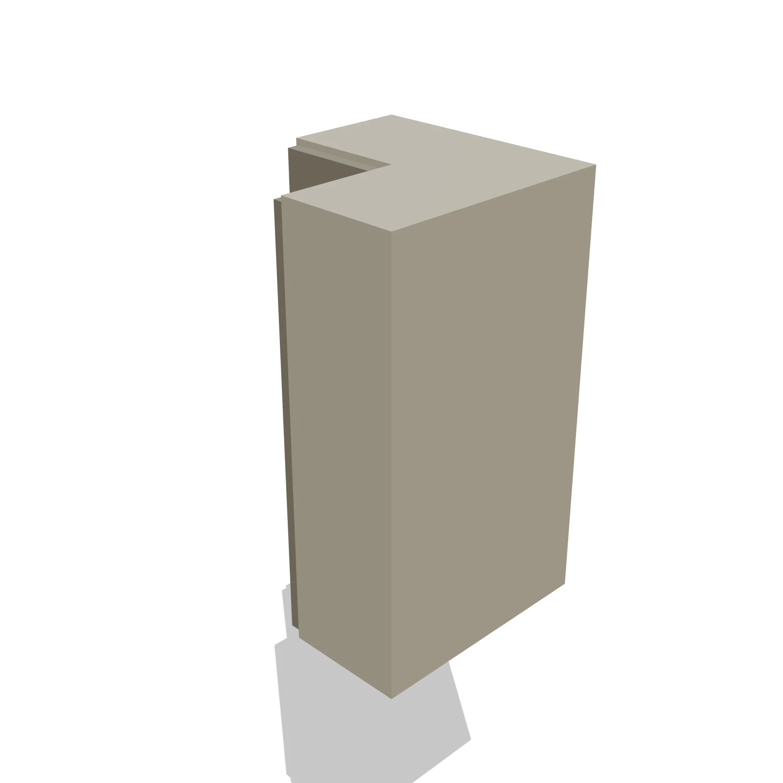 Corner Wall Cabinet 42" — 3D preview