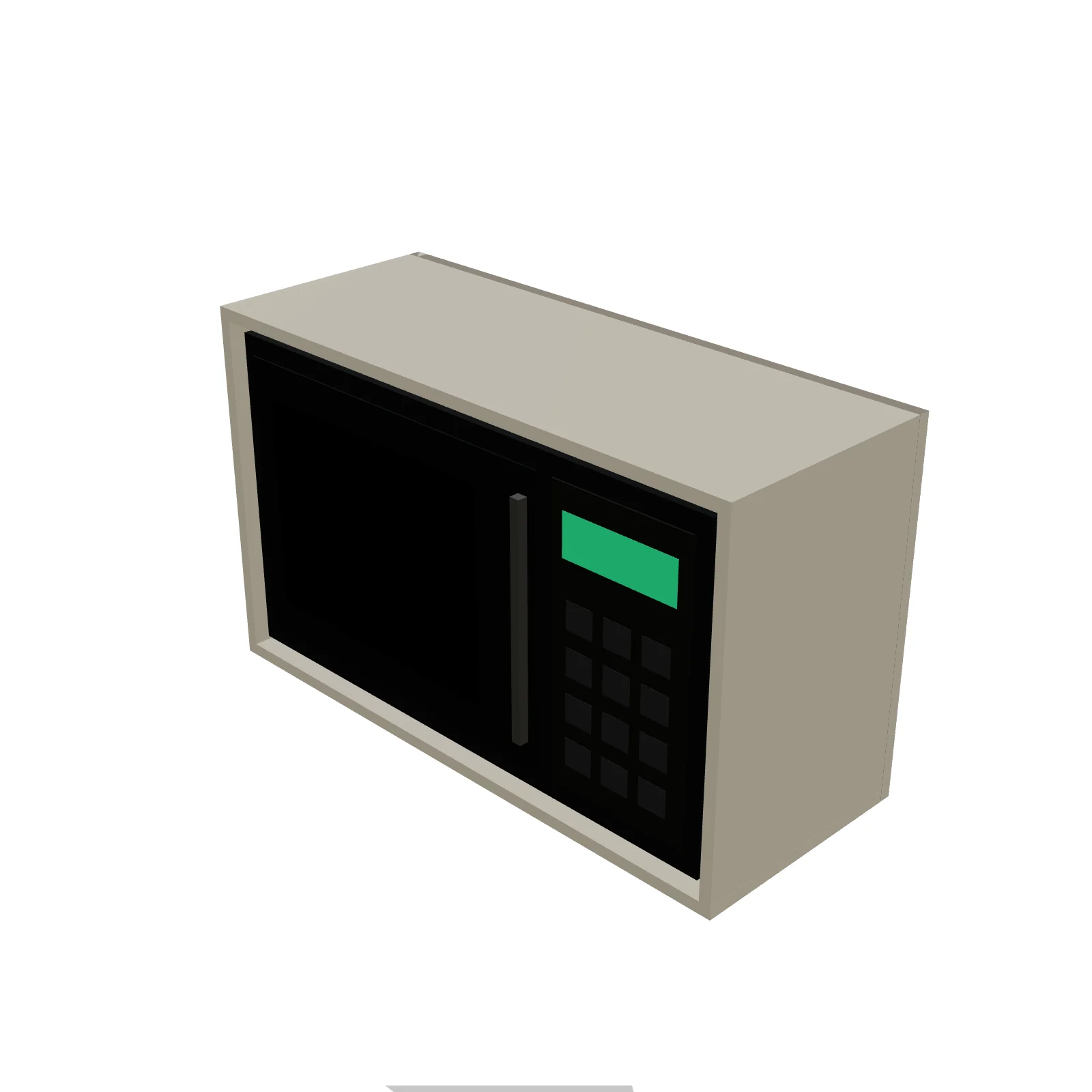 Microwave Wall Cabinet — 3D preview