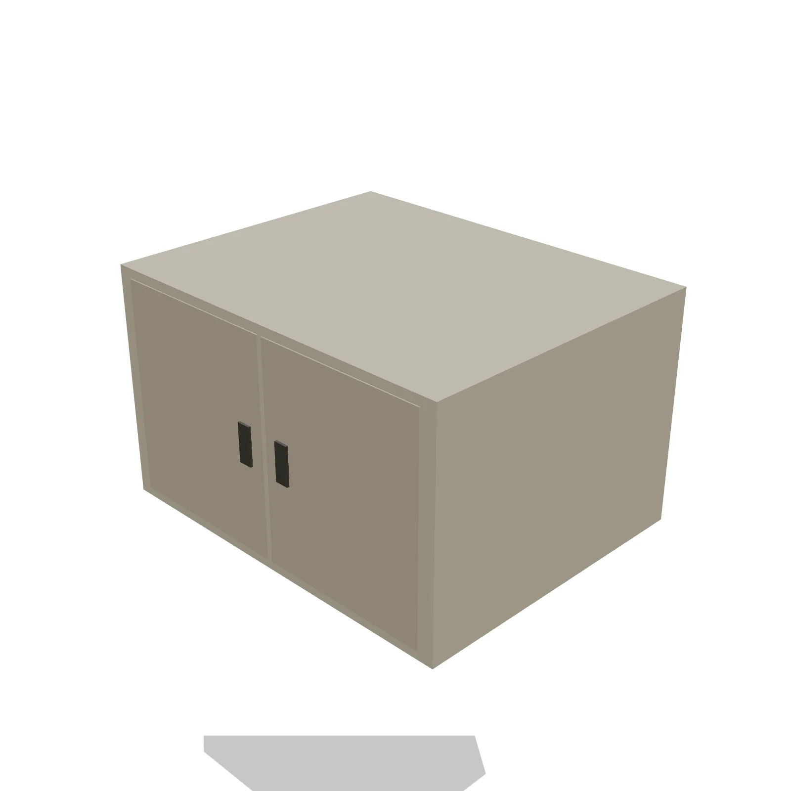 Over-Fridge Cabinet 30W × 18H — 3D preview