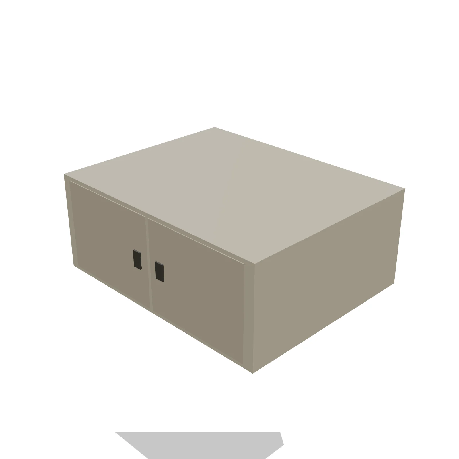 Over-Fridge Cabinet 30W × 12H — 3D preview