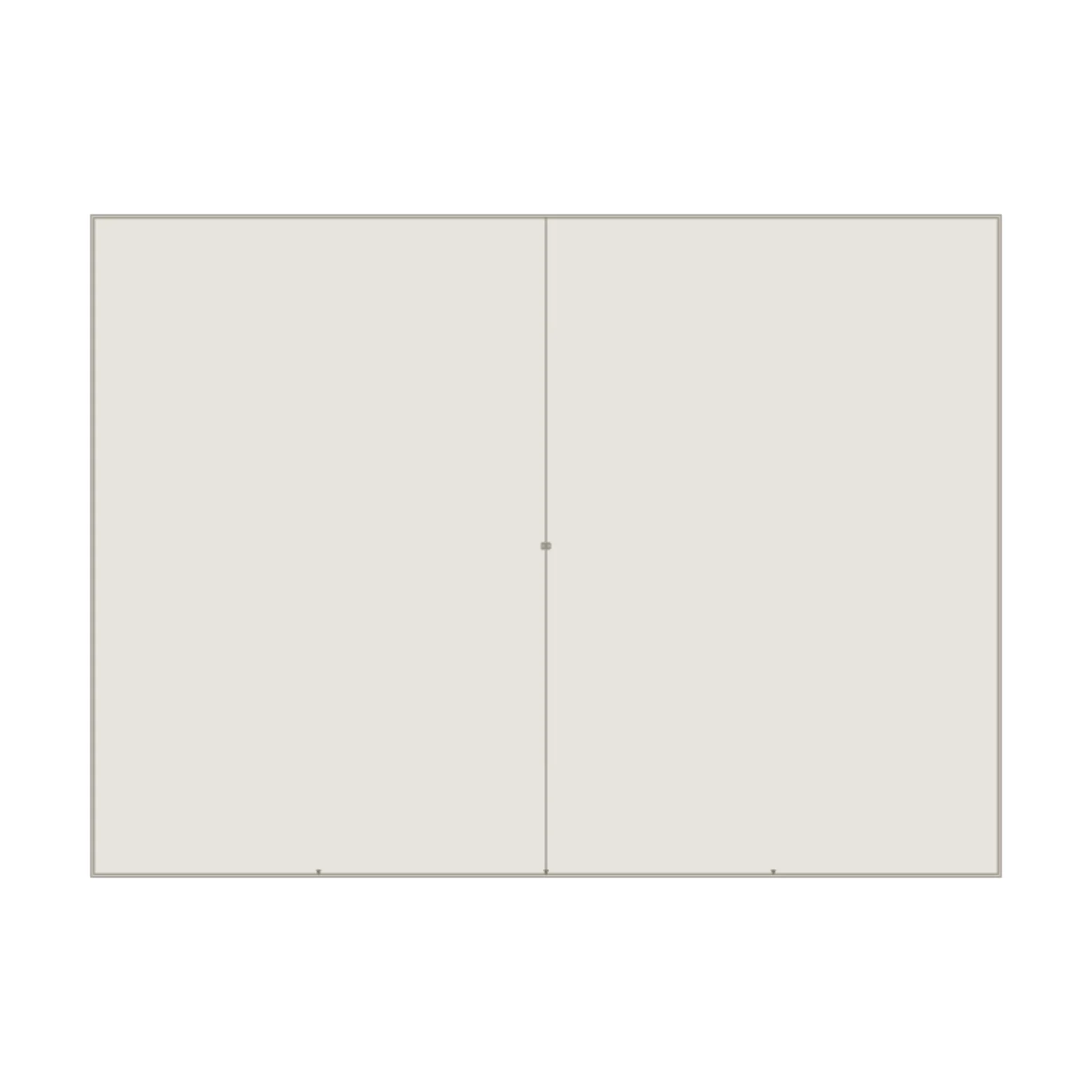 Over-Fridge Cabinet 33W × 18H — 2D floor-plan symbol