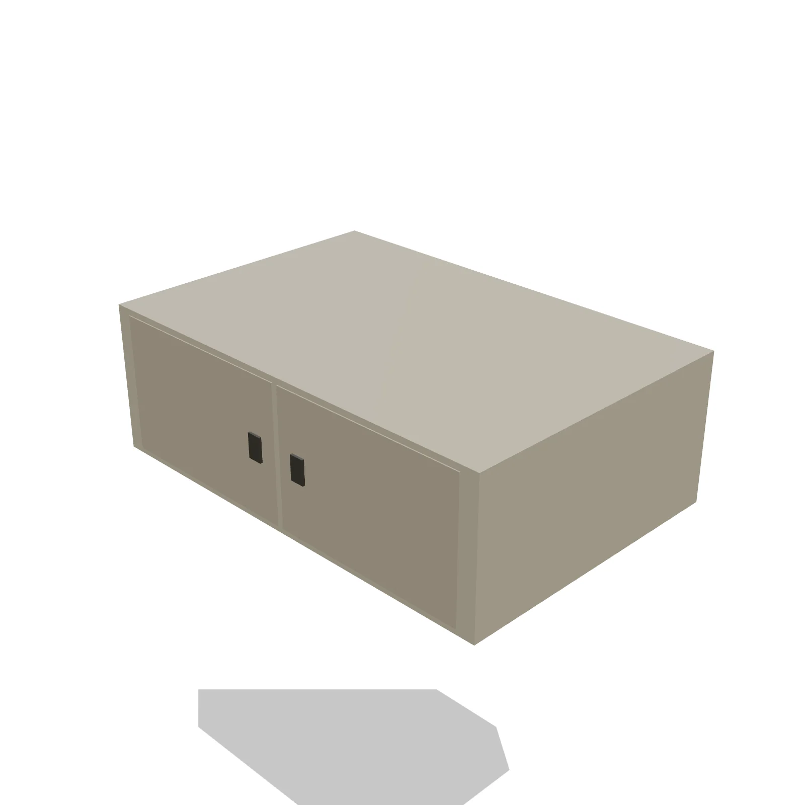 Over-Fridge Cabinet 36W × 12H — 3D preview