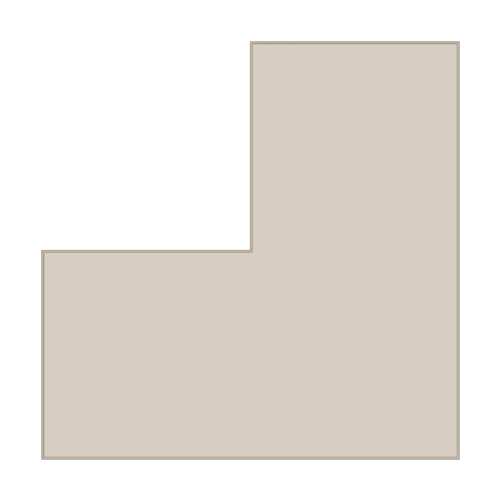 Corner Desk — 2D floor-plan symbol