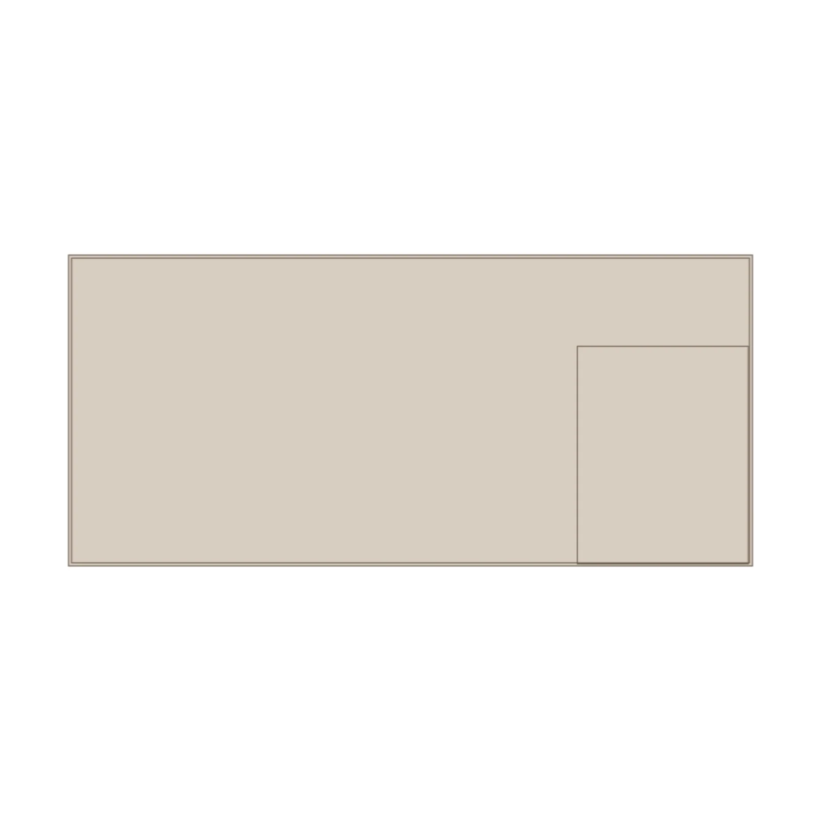 Executive Desk — 2D floor-plan symbol