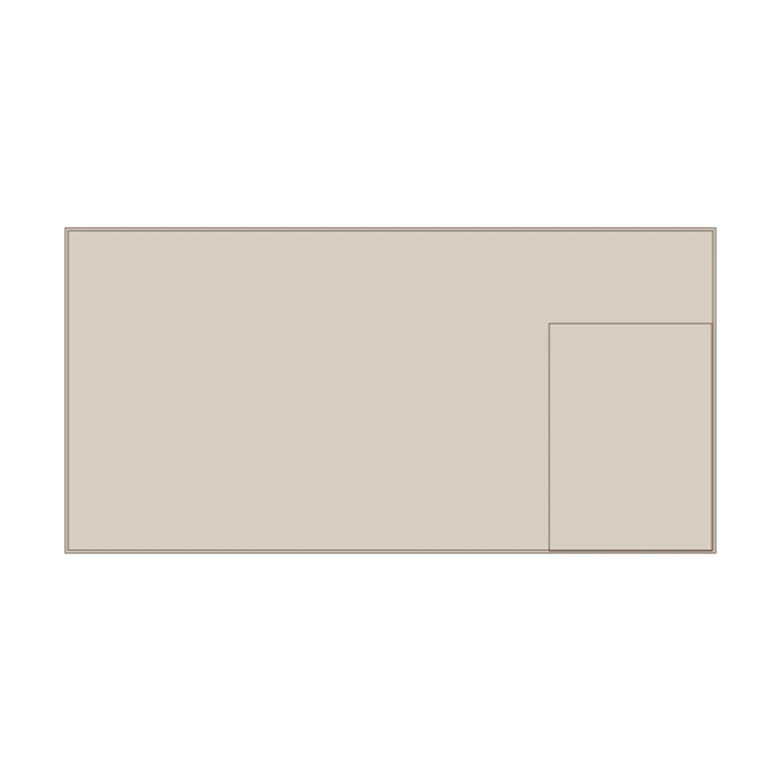 Standard Desk — 2D floor-plan symbol