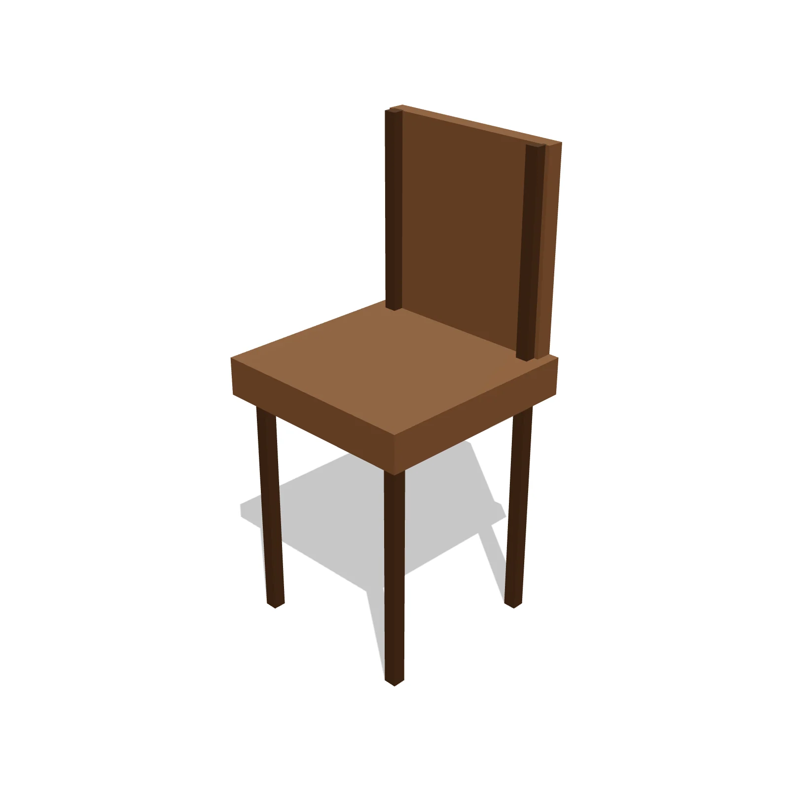 Stool w/ Back — 3D preview