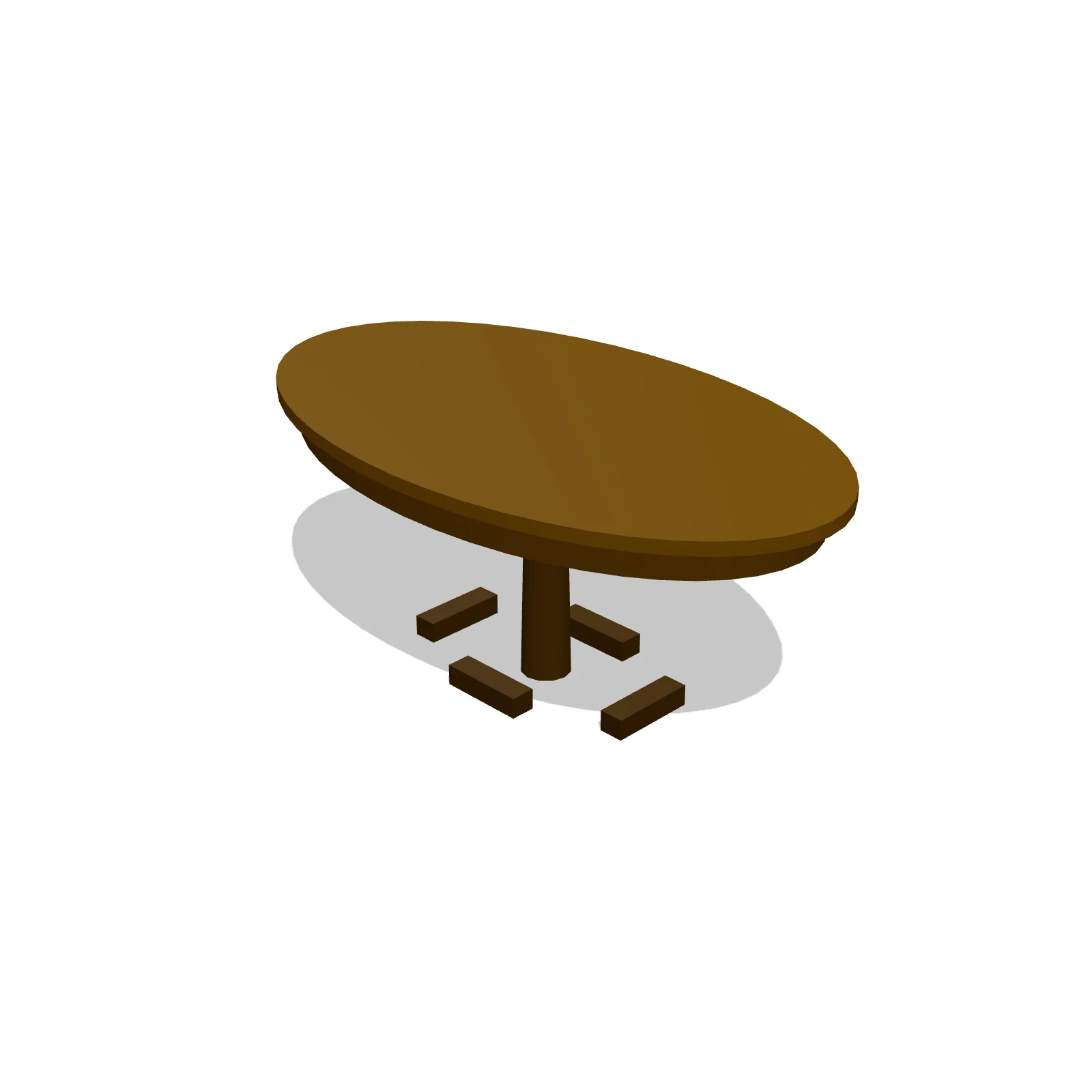 Oval Table 72" — 3D preview