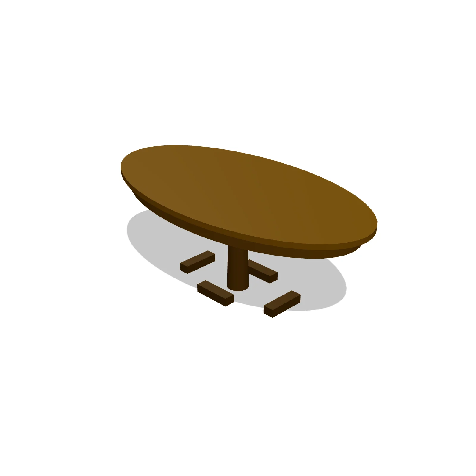 Oval Table 84" — 3D preview