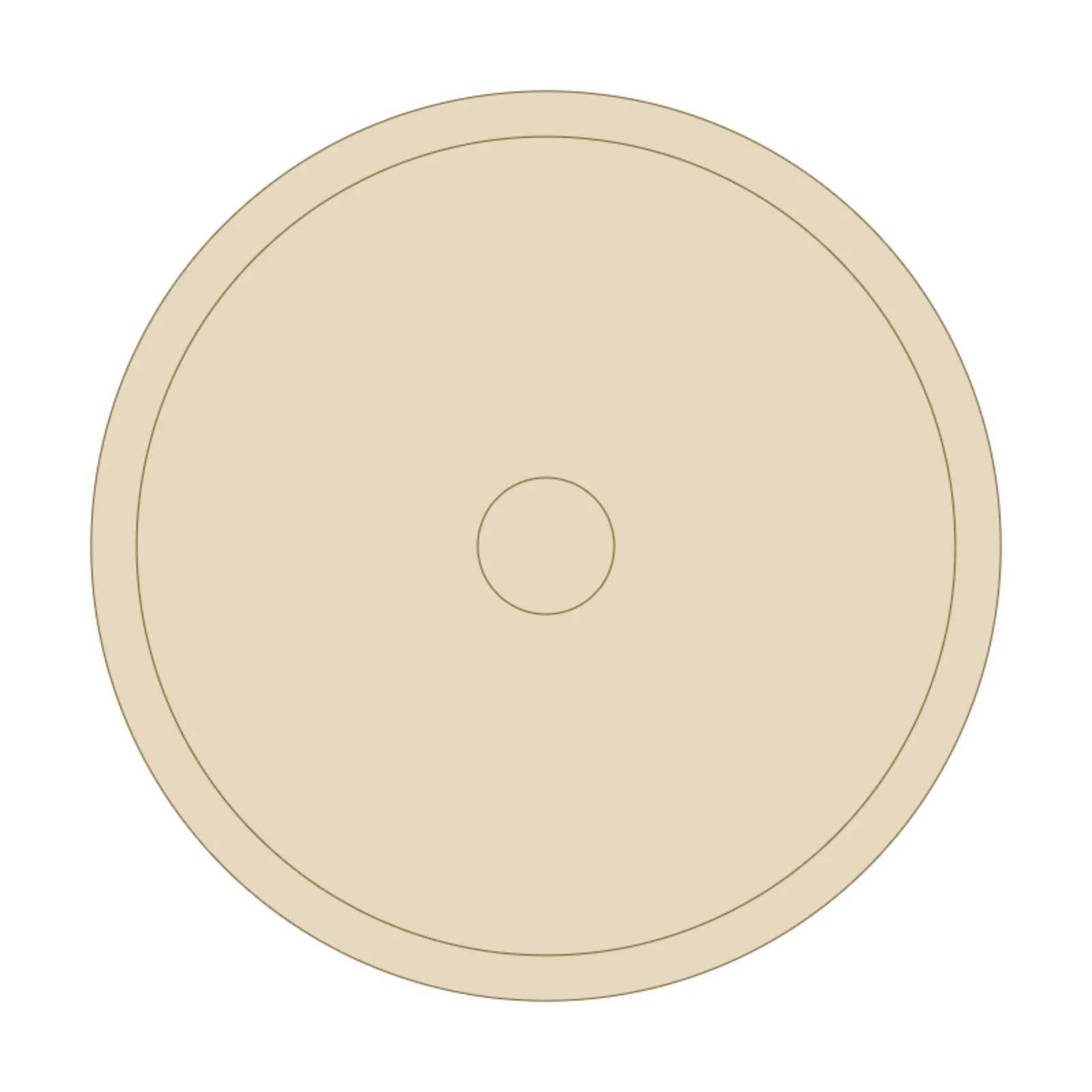 Round Table 54" — 2D floor-plan symbol
