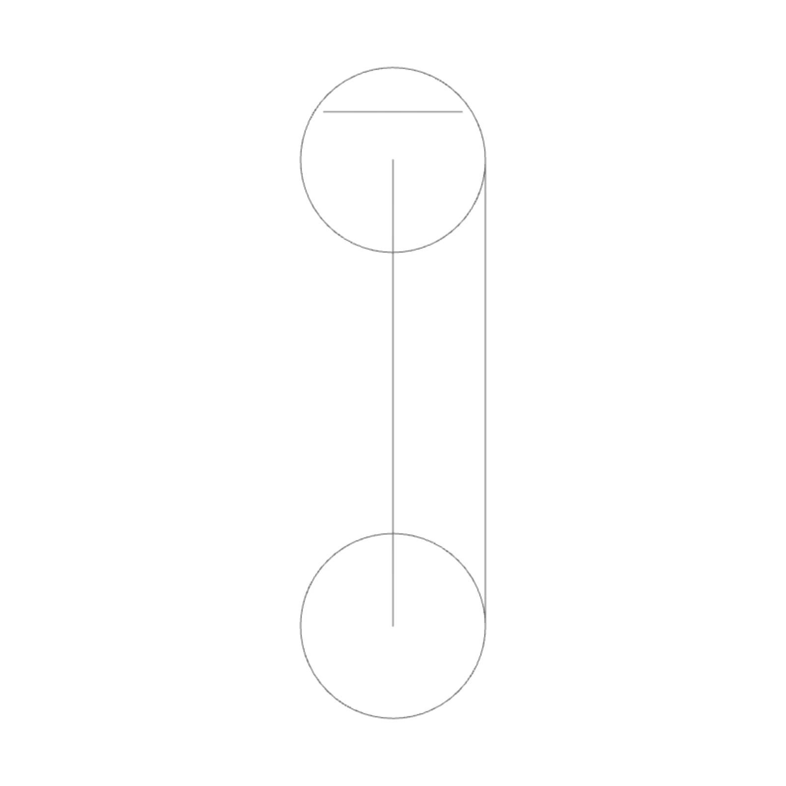 Bicycle — 2D floor-plan symbol