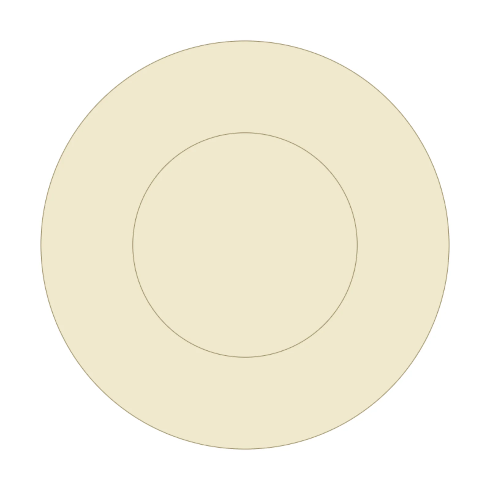 Flush Ceiling Light 18" — 2D floor-plan symbol