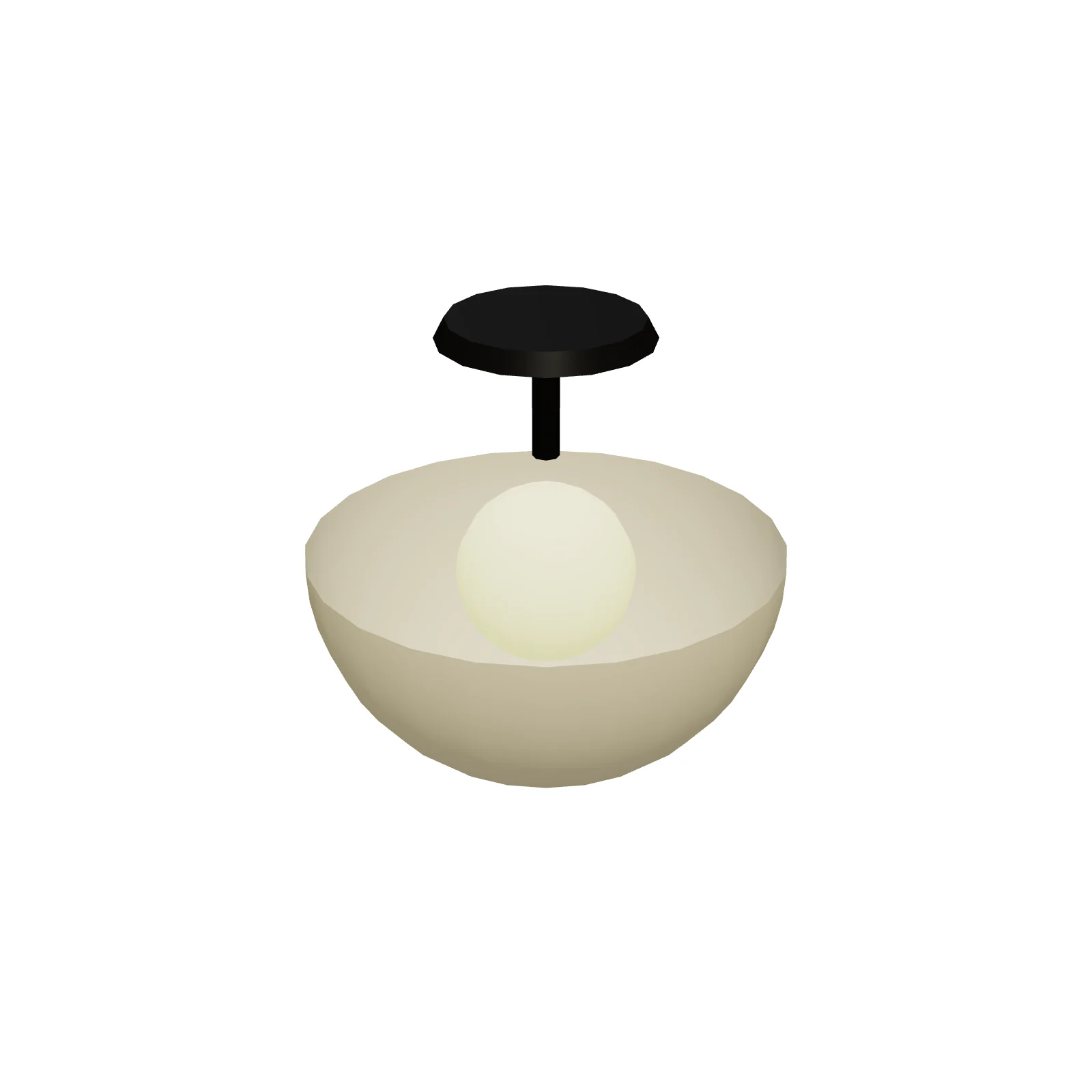 Semi-Flush Ceiling Light 14" — 3D preview