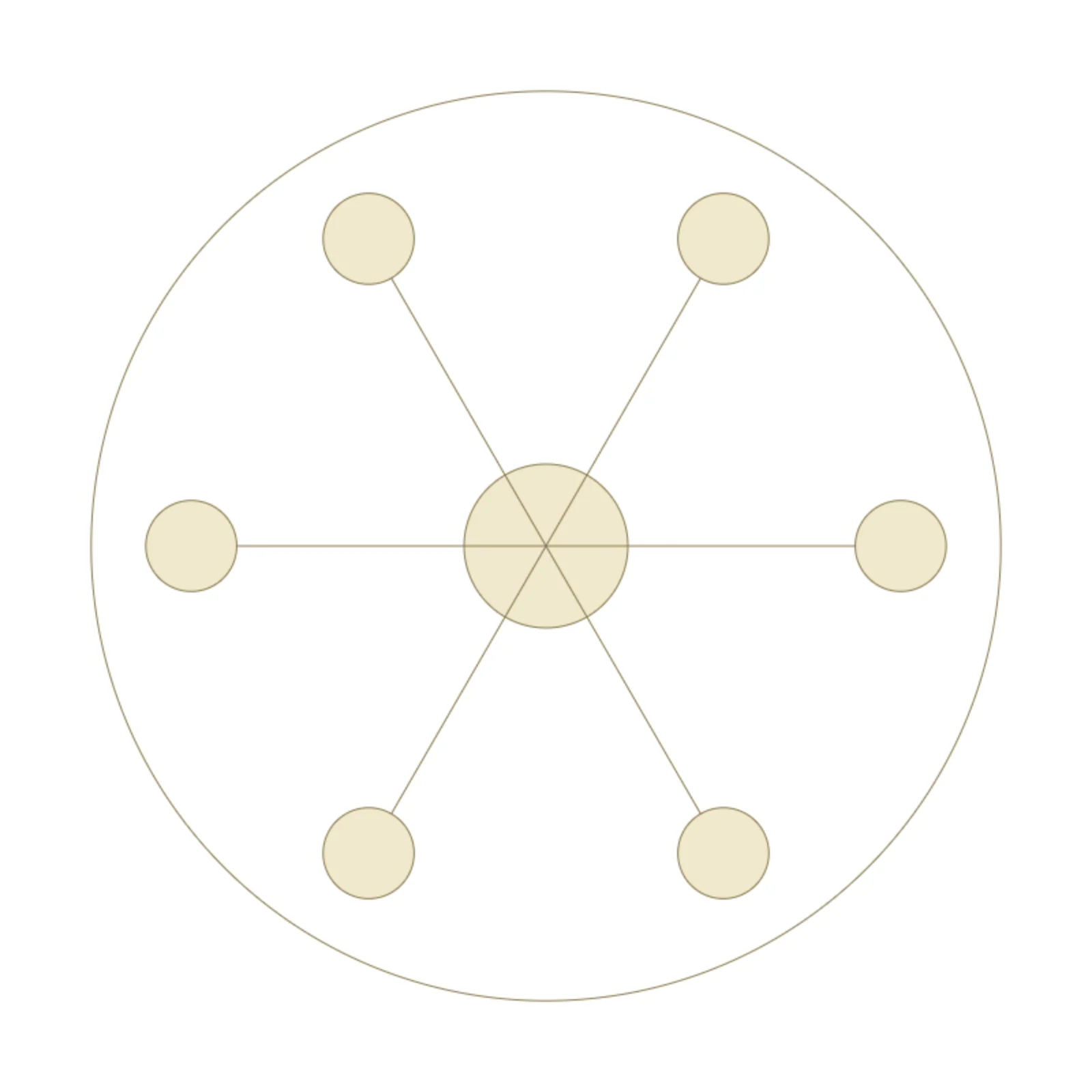 Chandelier (Medium) — 2D floor-plan symbol