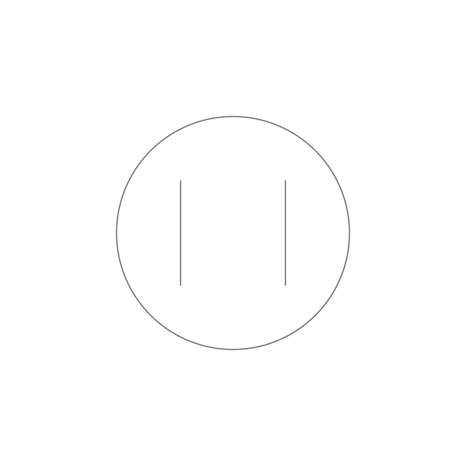 GFCI Outlet — 2D floor-plan symbol