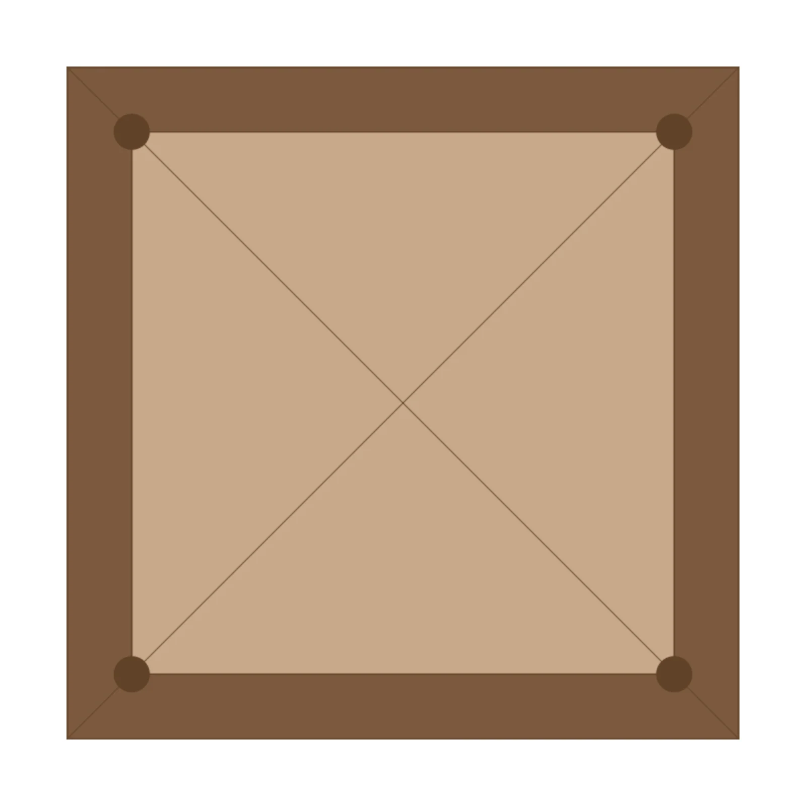 Square Gazebo — 2D floor-plan symbol