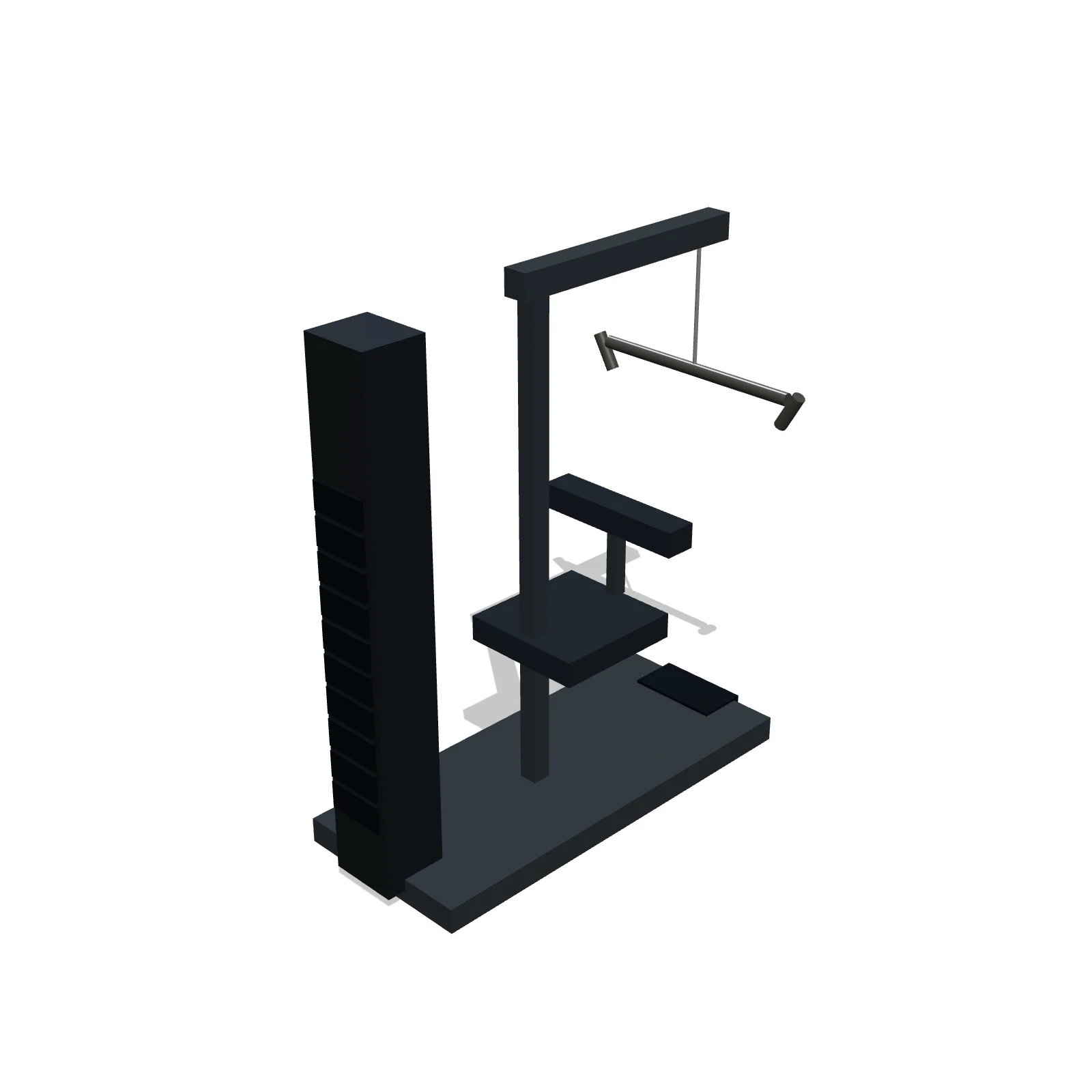 Lat Pulldown / Row — 3D preview