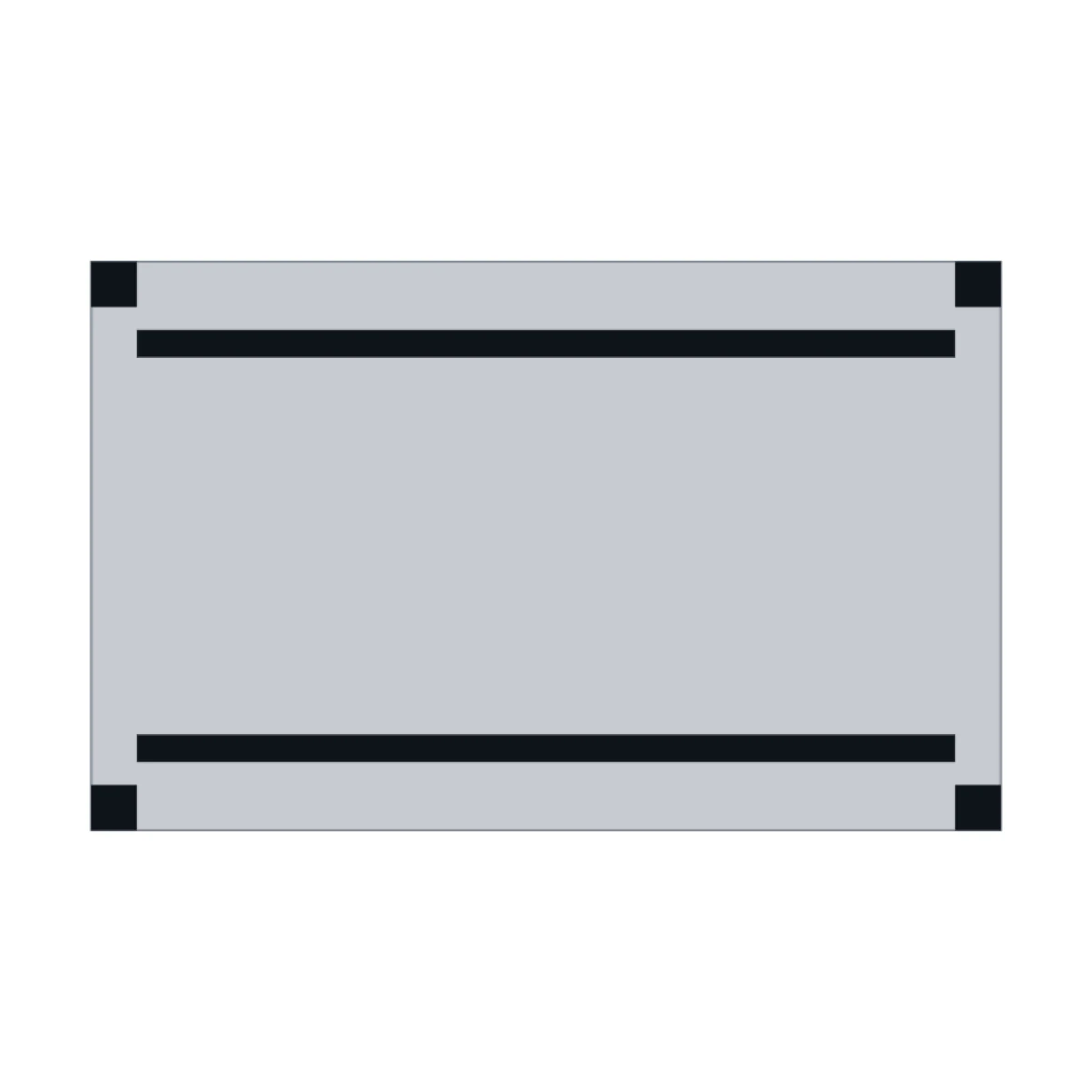Half Rack — 2D floor-plan symbol
