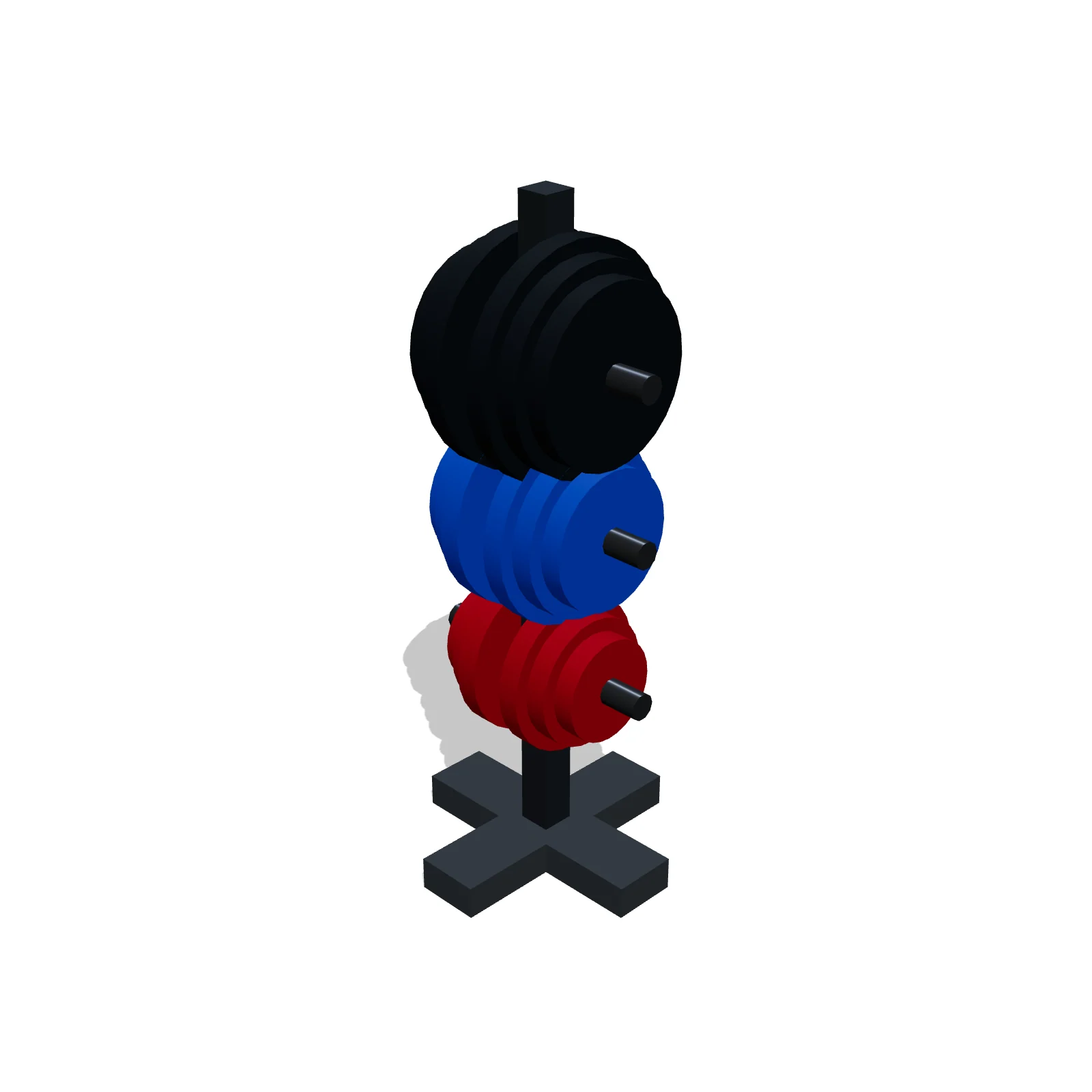 Bumper Plate Tree — 3D preview