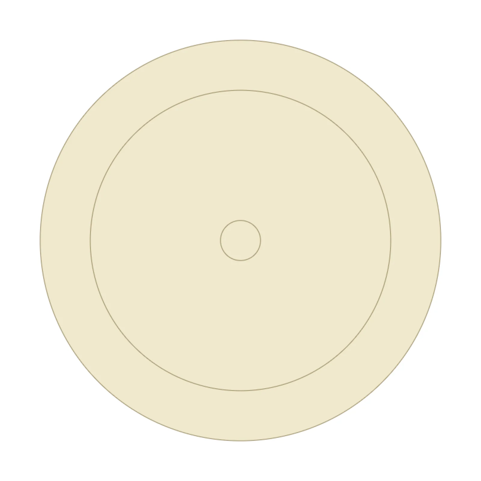Bedside Lamp — 2D floor-plan symbol