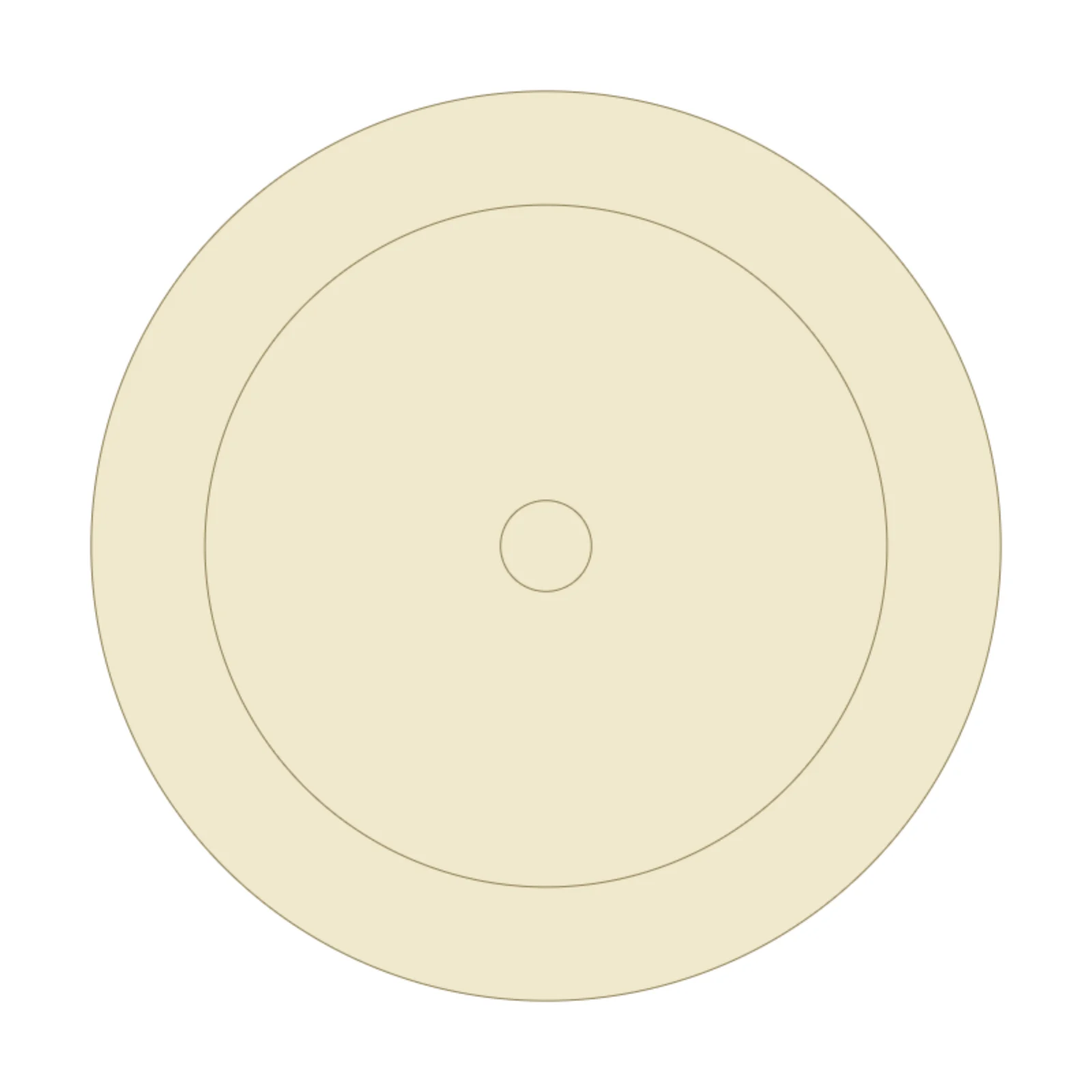 Small Table Lamp — 2D floor-plan symbol