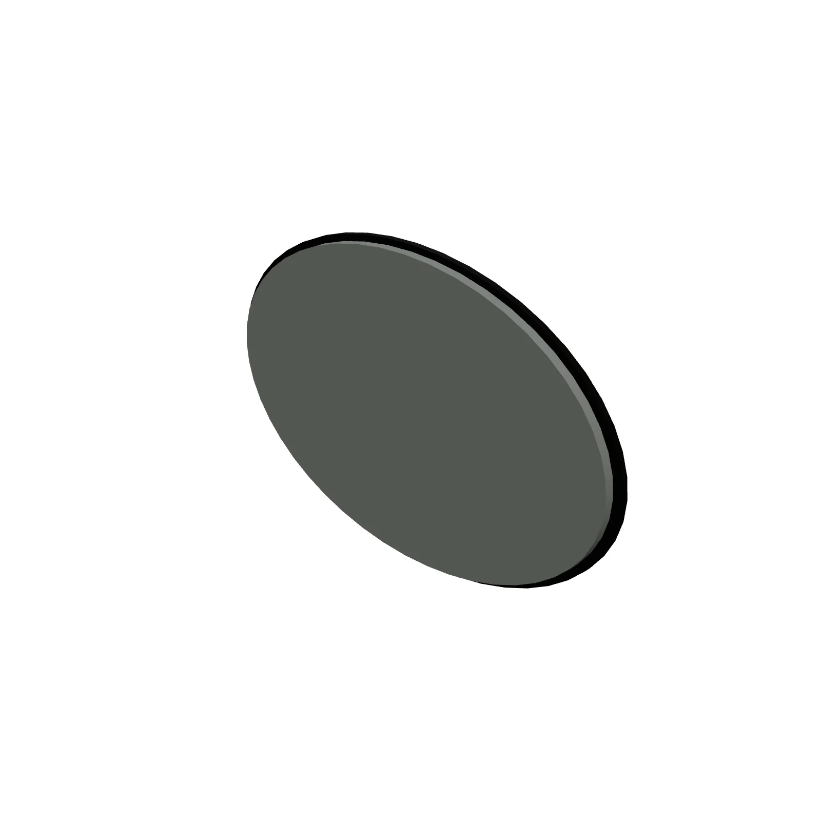 Oval Mirror 36×24" — 3D preview