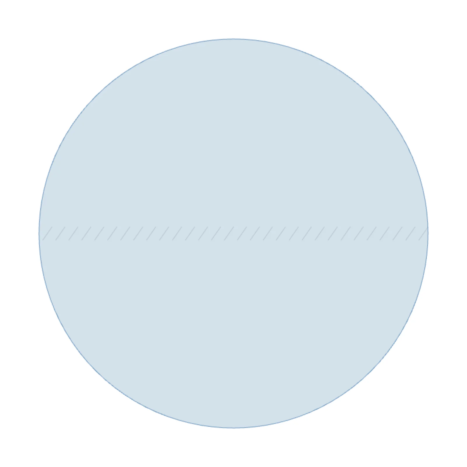 Round Mirror 30" — 2D floor-plan symbol