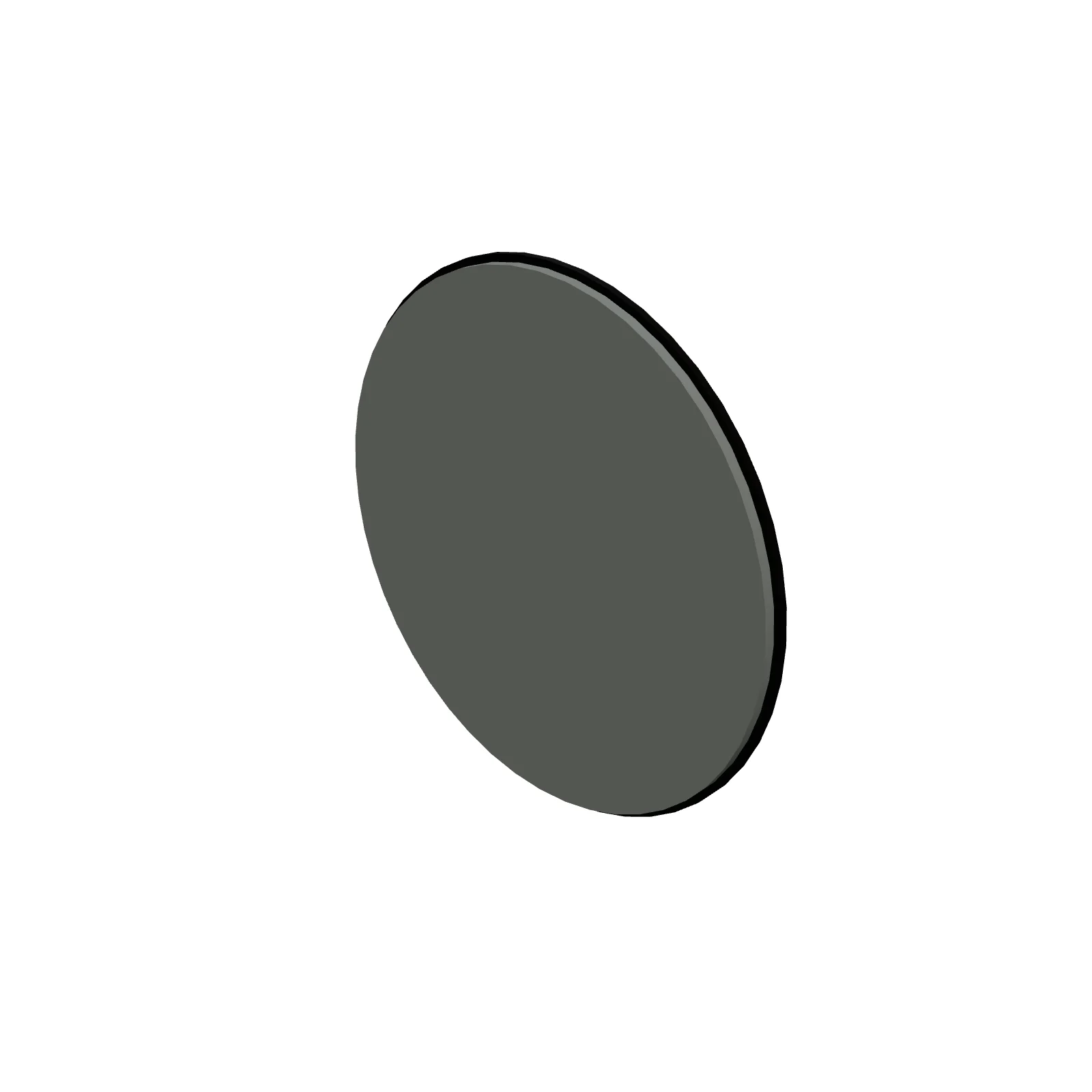 Round Mirror 36" — 3D preview