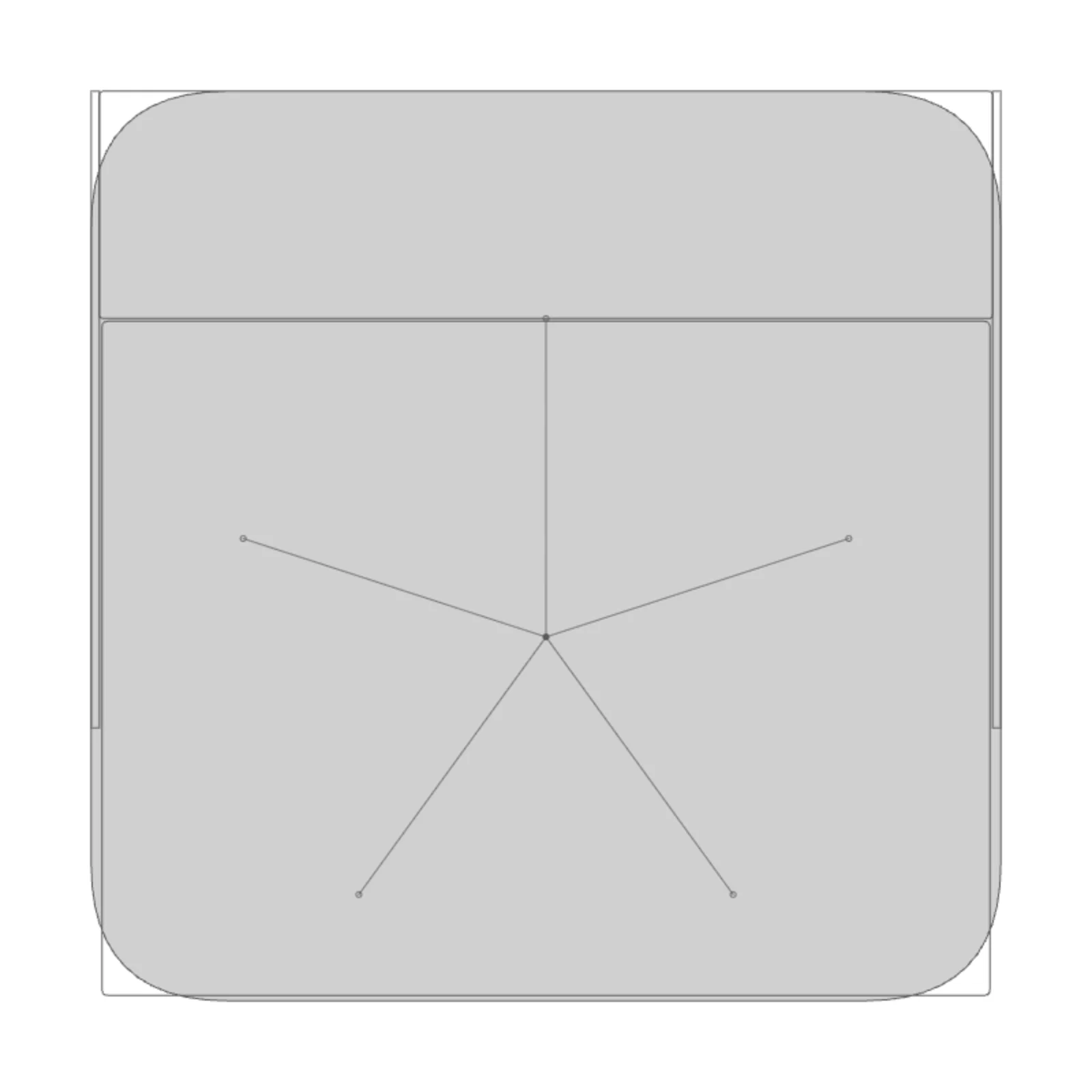 Office Chair — 2D floor-plan symbol