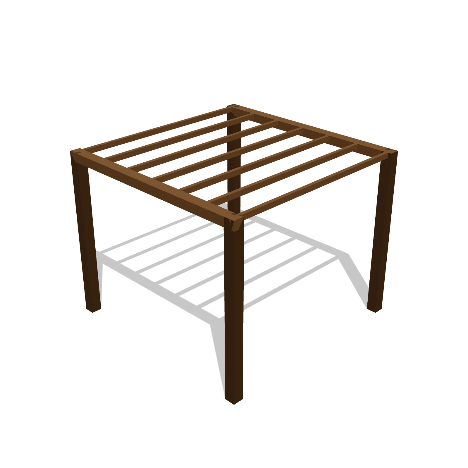 Pergola 10×10 — 3D preview