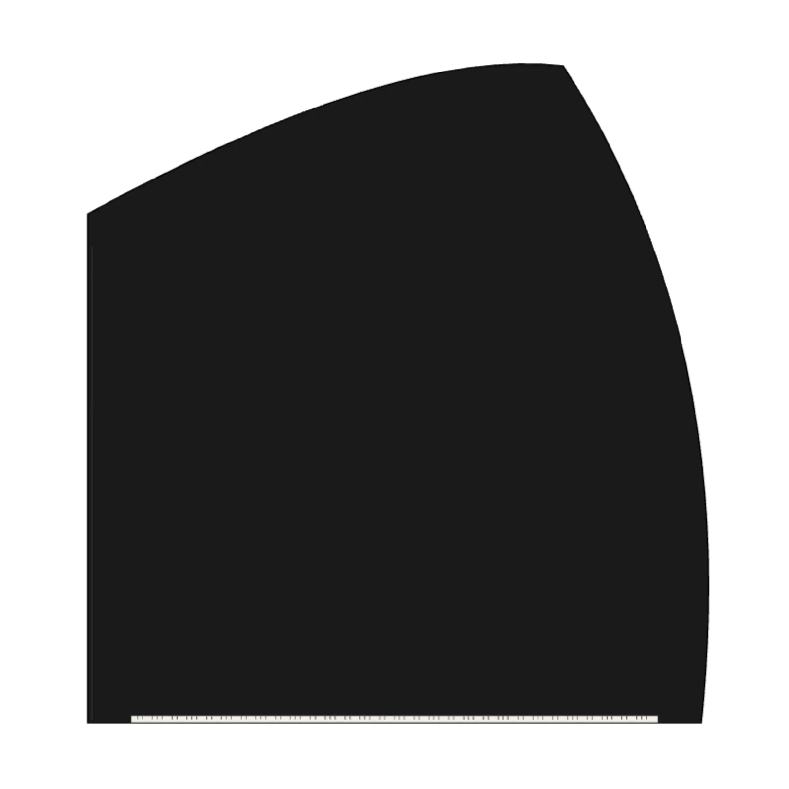 Baby Grand Piano — 2D floor-plan symbol