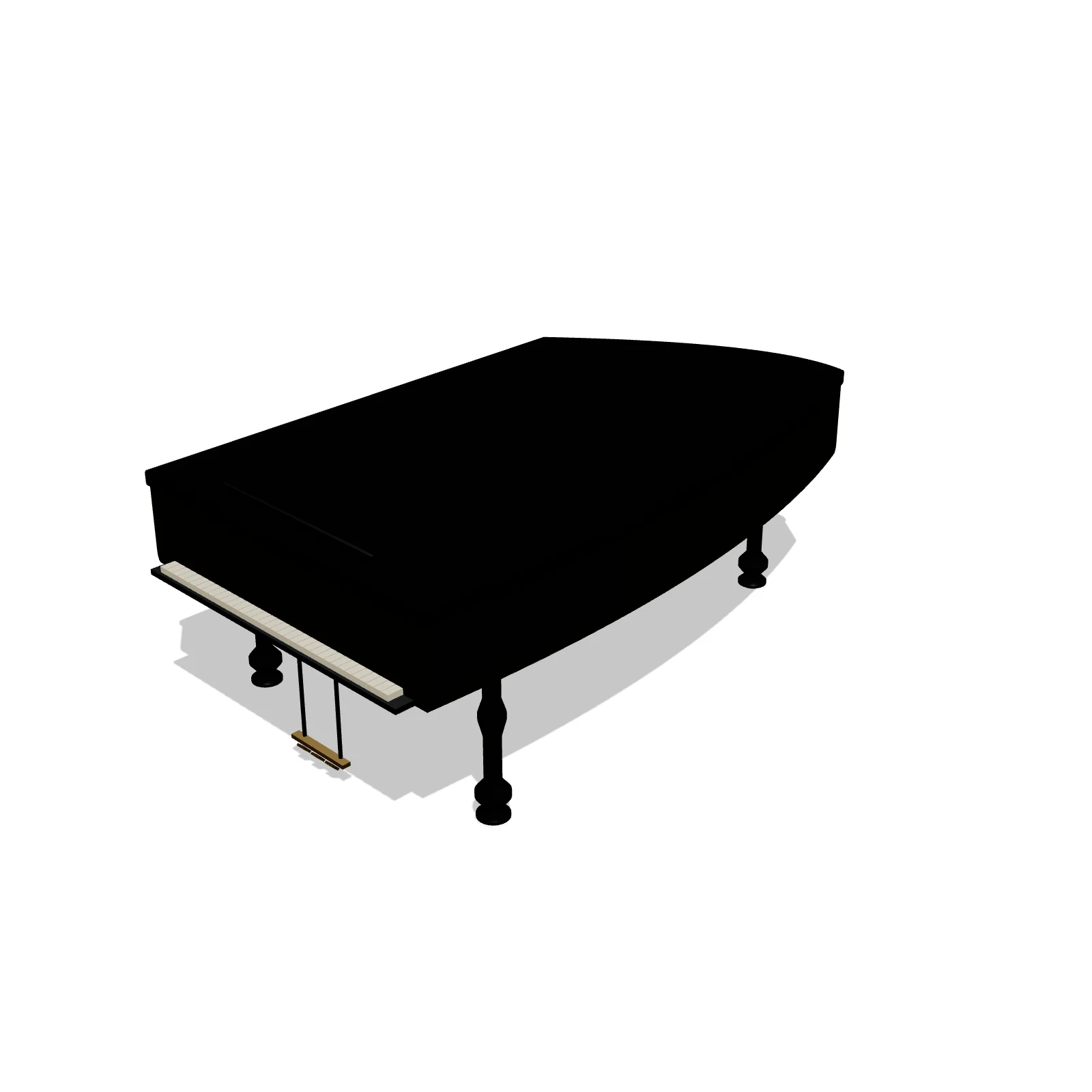 Concert Grand Piano — 3D preview