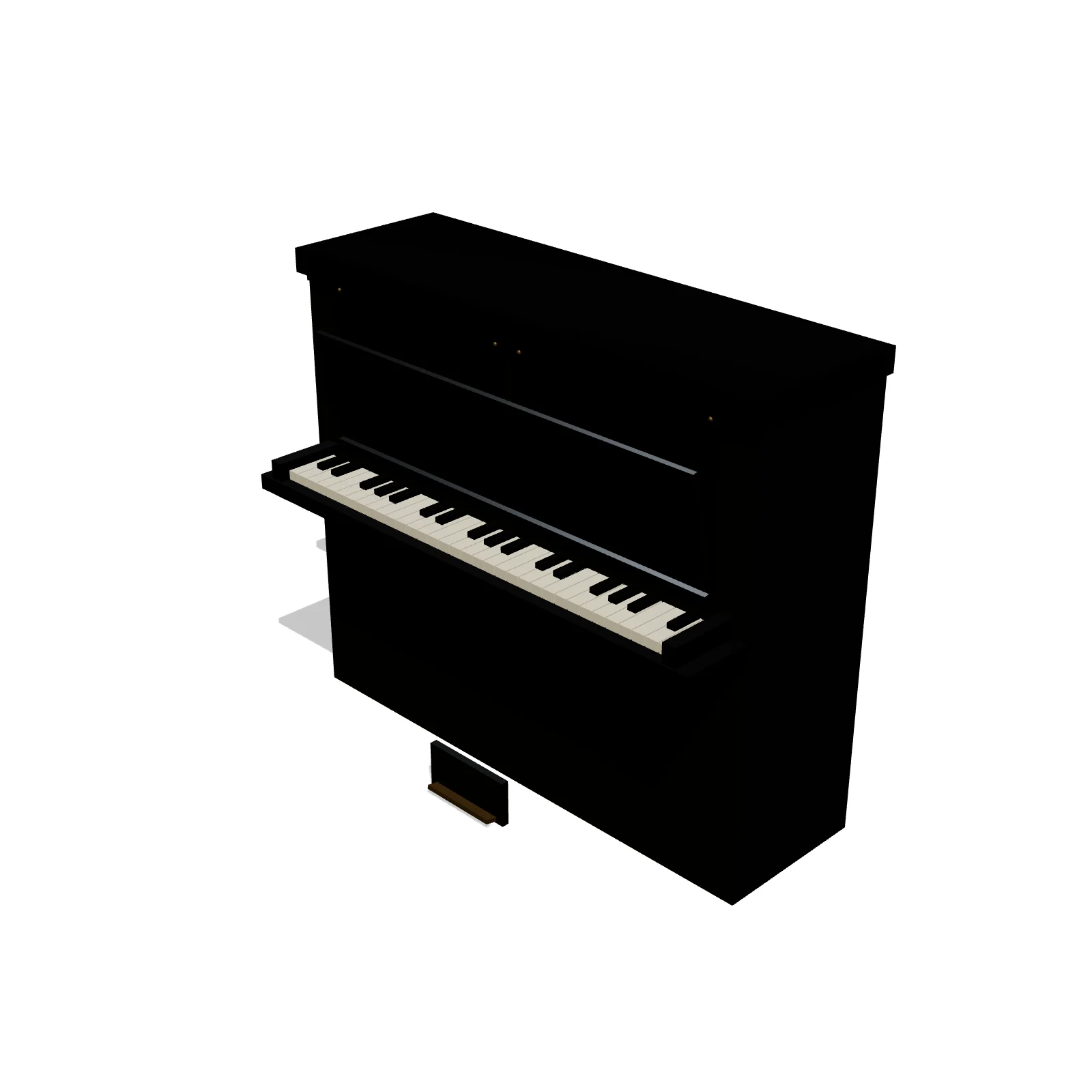 Upright Piano — 3D preview