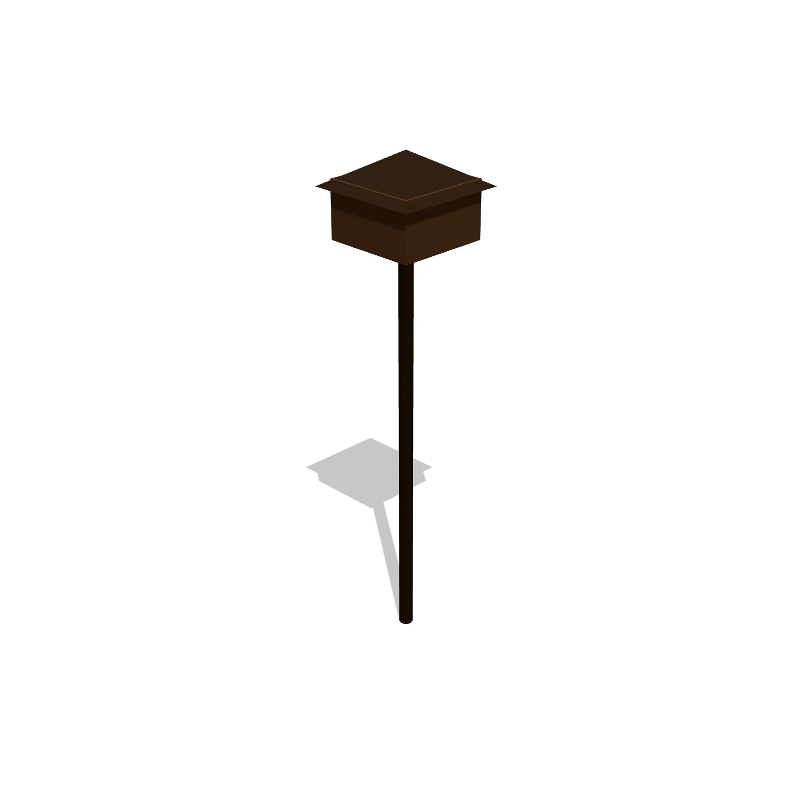 Bird Feeder Pole — 3D preview