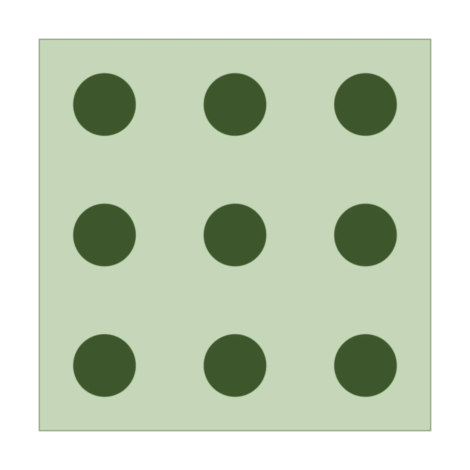 Herb Cluster — 2D floor-plan symbol