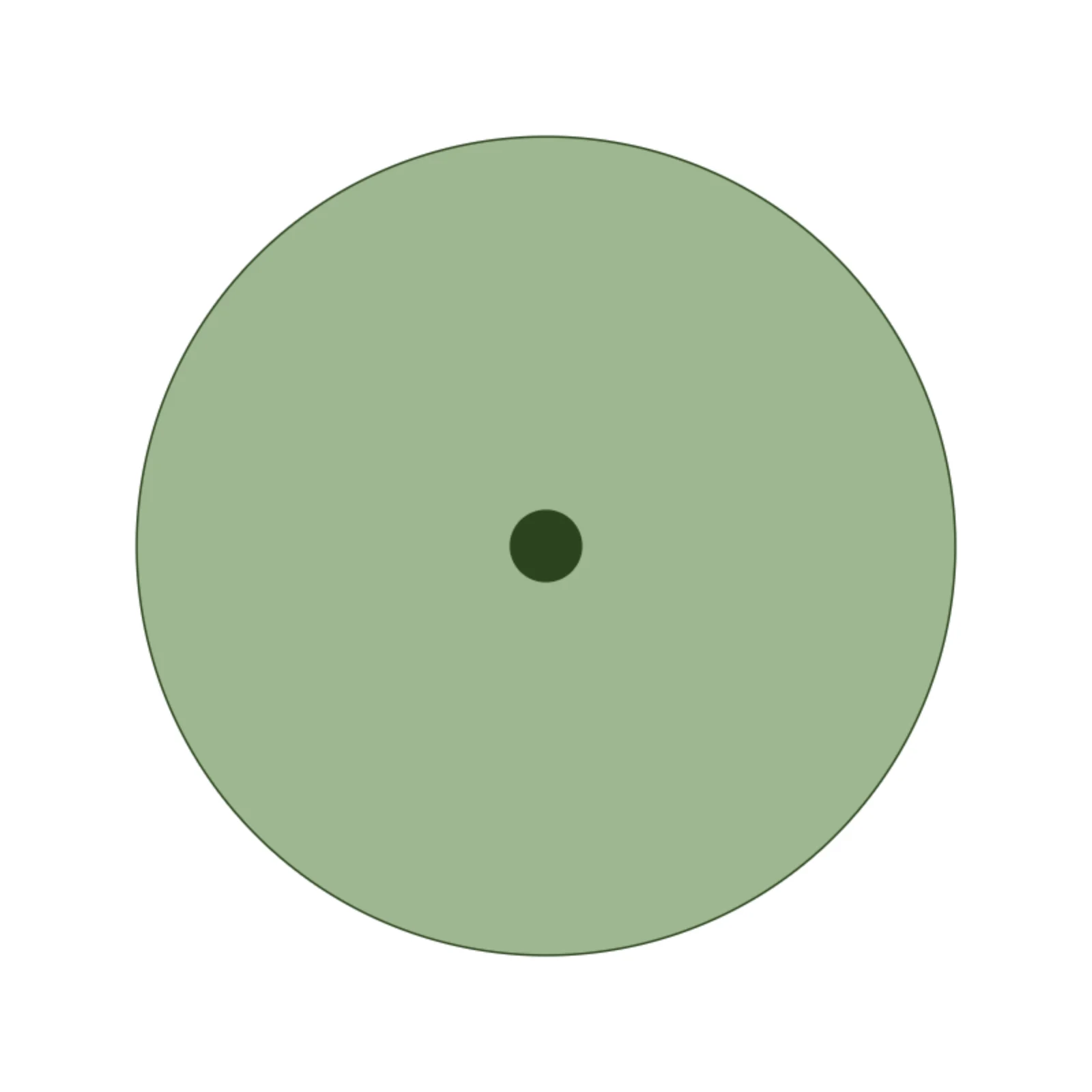 Topiary Ball — 2D floor-plan symbol