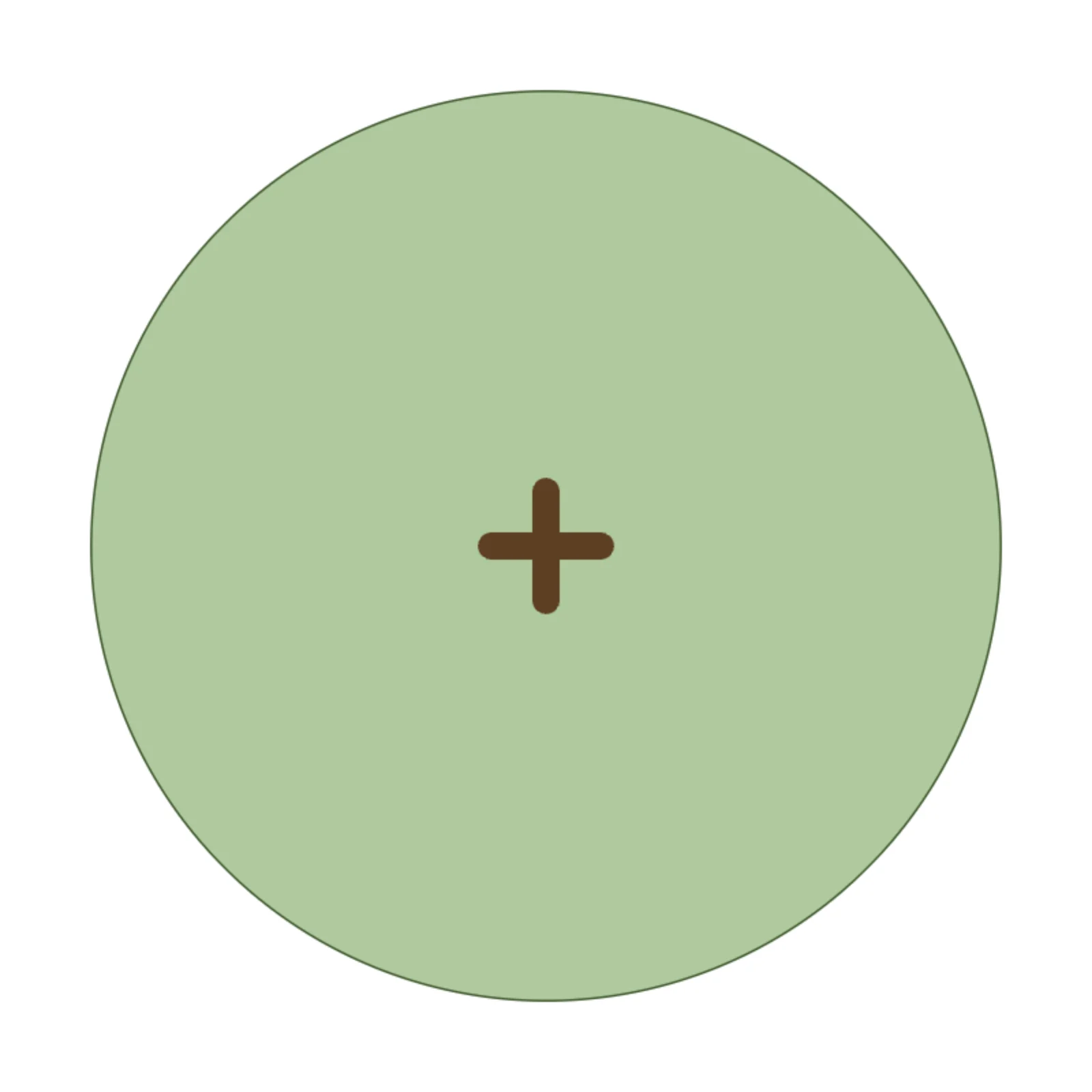 Small Ornamental Tree — 2D floor-plan symbol