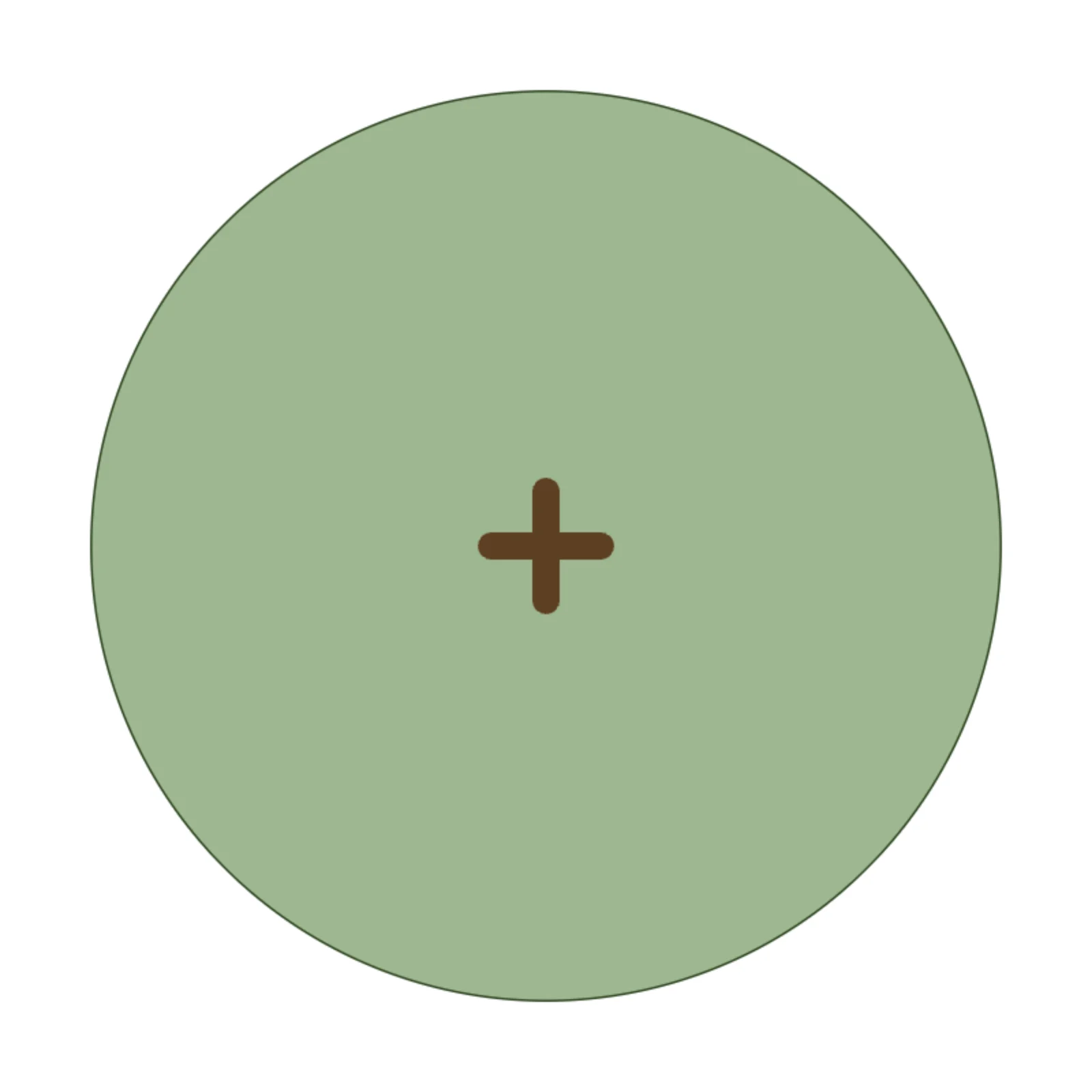 Large Shade Tree — 2D floor-plan symbol
