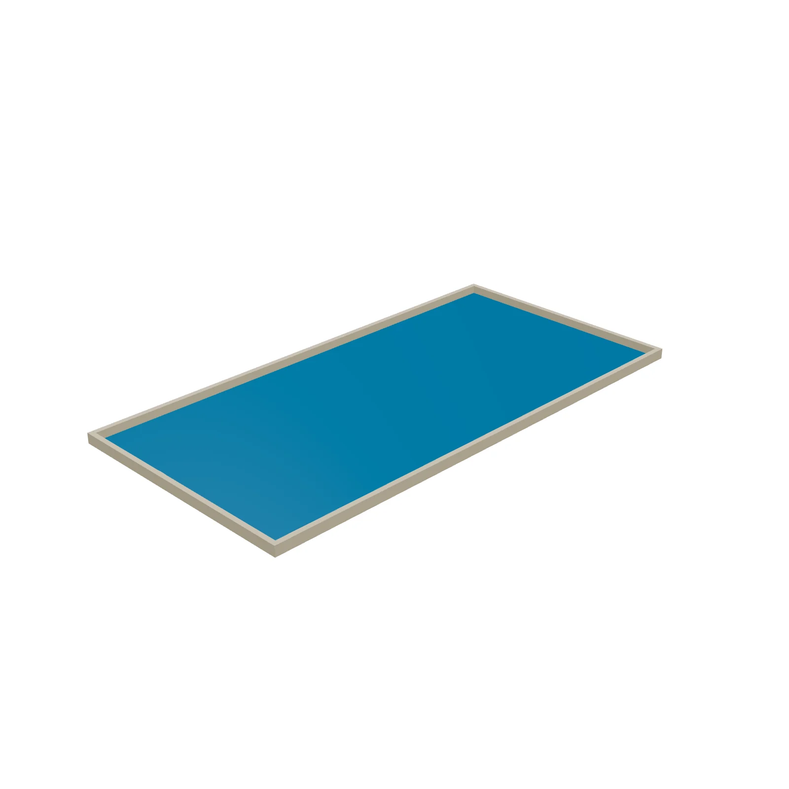 Rectangular Pool 16×32 — 3D preview