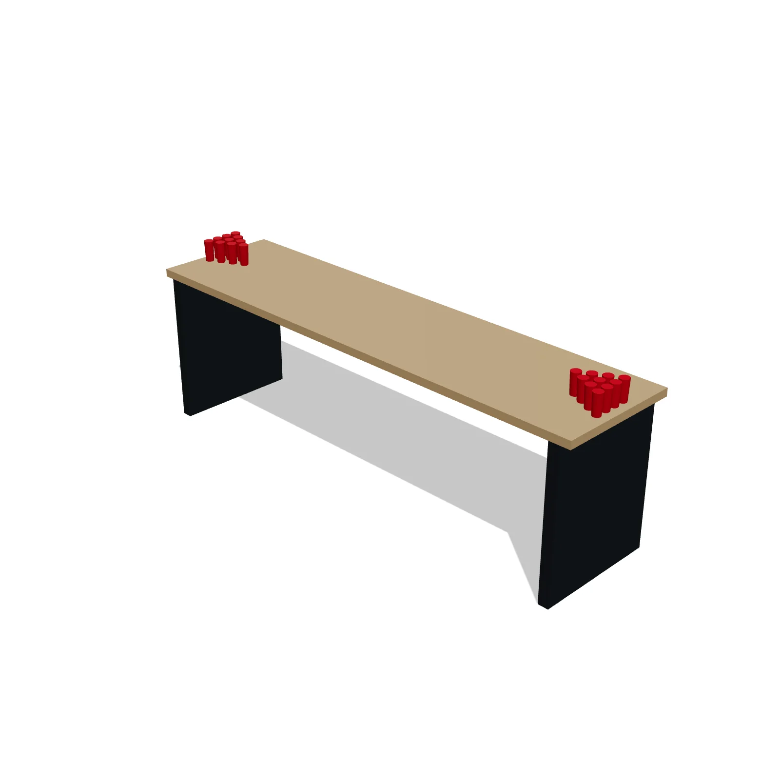 Beer Pong Table — 3D preview