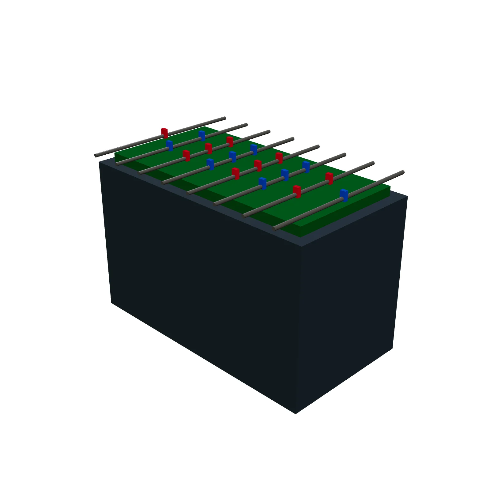 Foosball Table — 3D preview