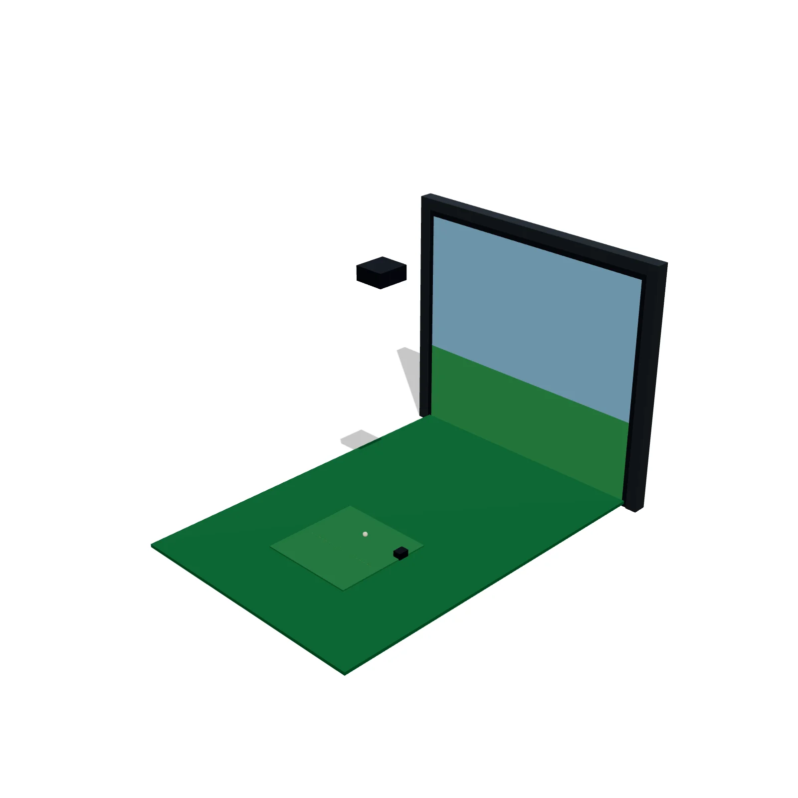 Golf Simulator (Compact) — 3D preview