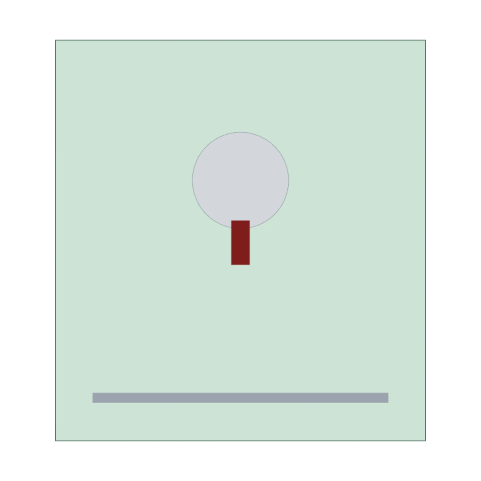 Kegerator — 2D floor-plan symbol