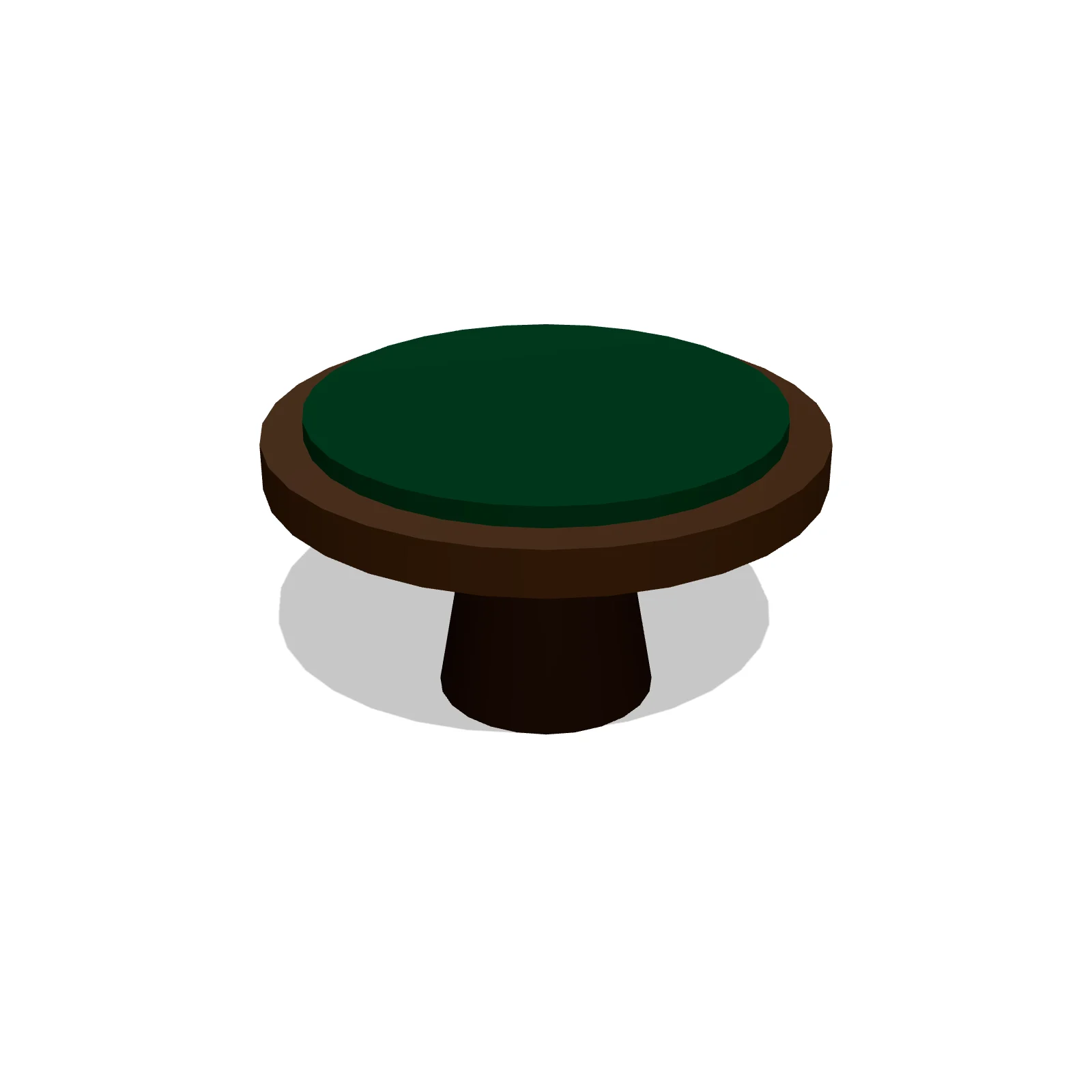 Round Poker Table — 3D preview